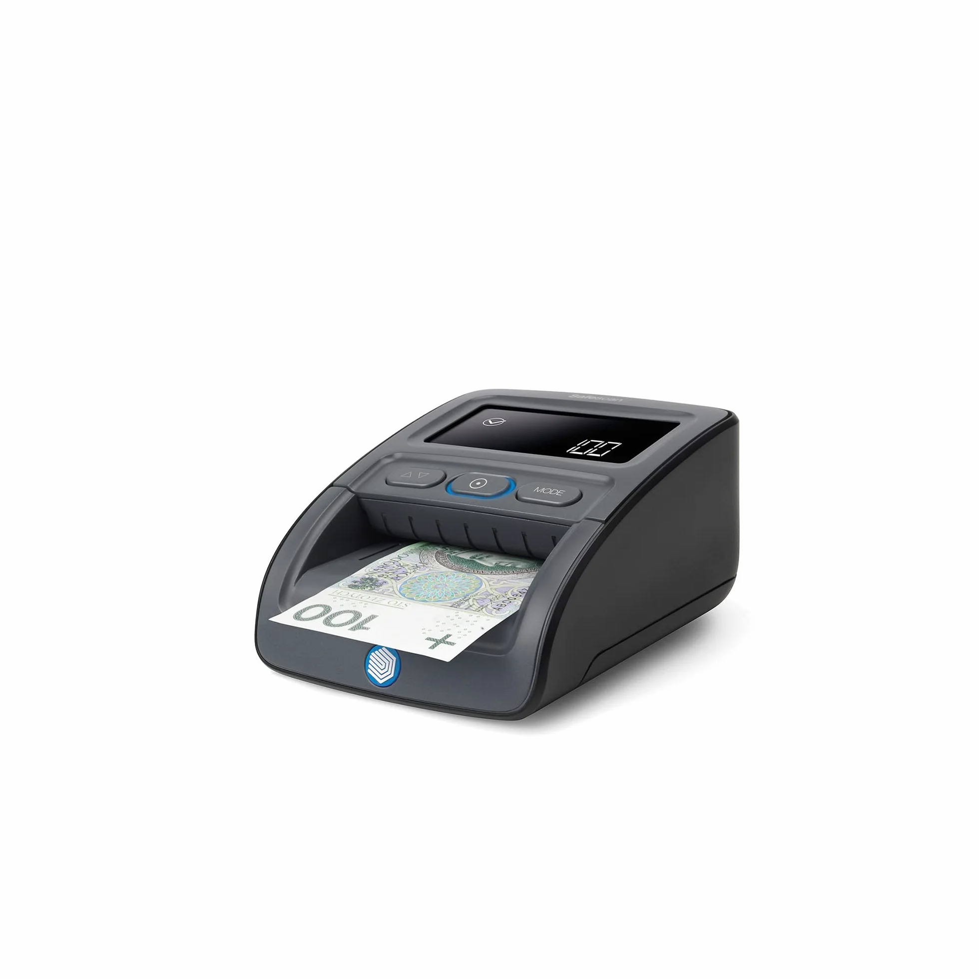 Safescan 155-S (G2) - automatyczny wykrywacz fałszerstw, który weryfikuje banknoty w czterech kierunkach ze 100% dokładnością - odpowiedni do sprawdzania różnych walut