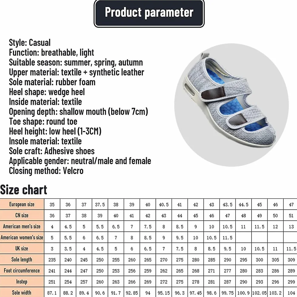 Ortopedyczne buty dla kobiet z cukrzycą haluksy regulowane szerokie (Beige 37.5EU)