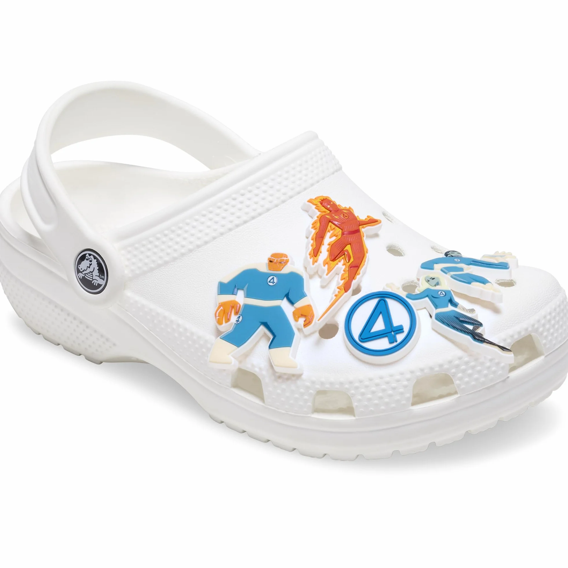 Crocs Jibbitz Fantastyczne zawieszki do butów 4 Marvela, motyw uniwersum Marvela, 5-pak