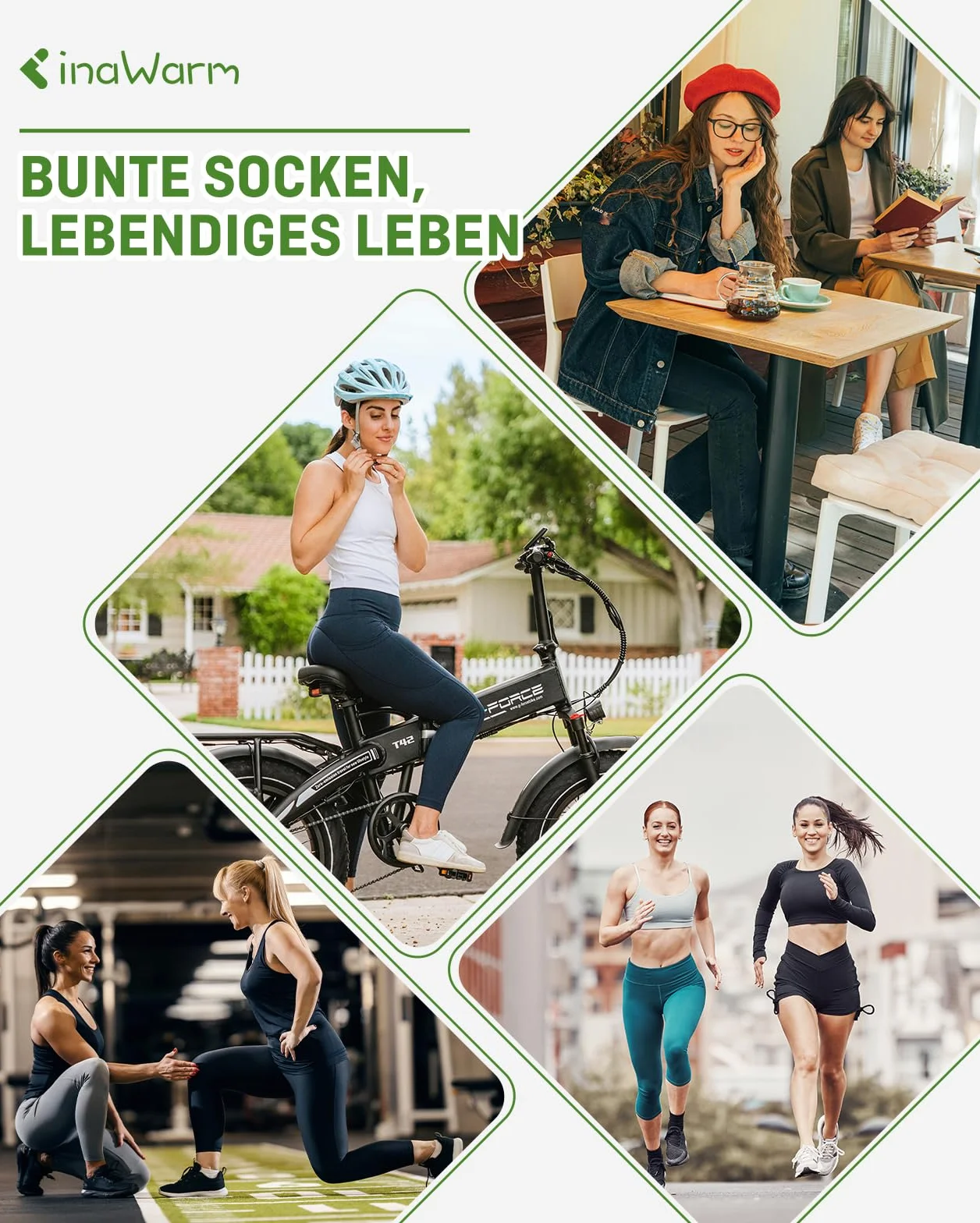 Damskie Skarpety Bambusowe 6 par – Sportowe Skarpety Do Biegania, Niskie Oddychające z Pudełkiem na Prezent