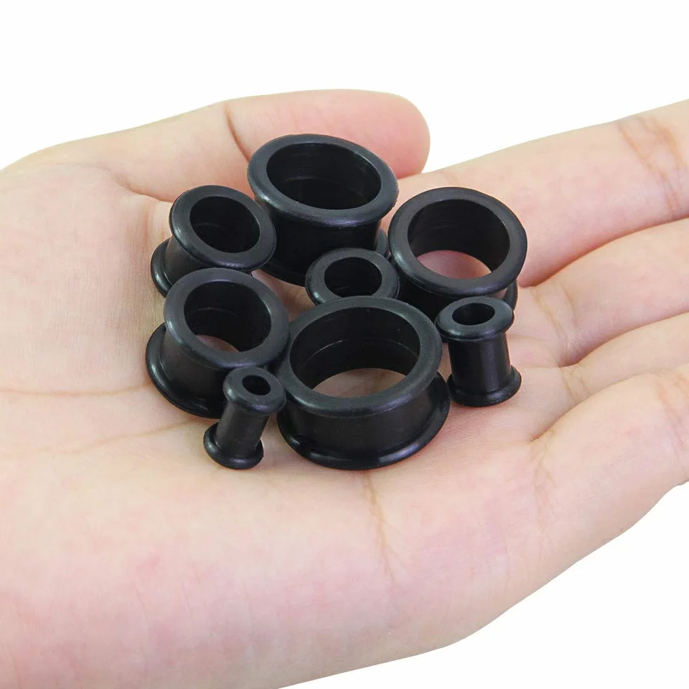 KBNIAN Zestaw do rozciągania uszu, miękkie, silikonowe, tunele do uszu, rozmiar 2 g, 00 g, 0 g, 6 mm, 8 mm, 10 mm, 12 mm, 14 mm, 16 mm, 18 mm, 20 mm, zatyczki do piercingu, przedłużacze uszu dla