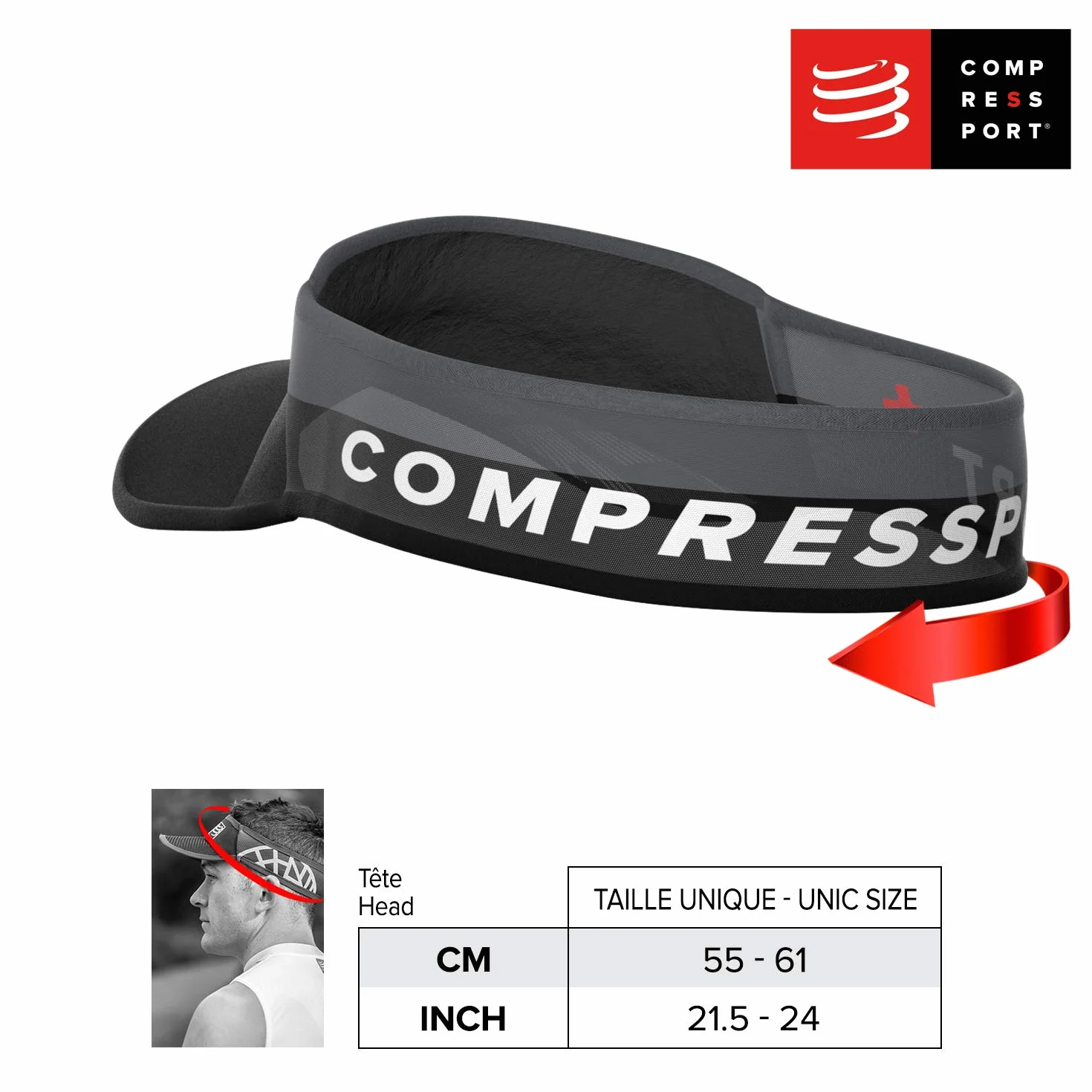 COMPRESSPORT Visor ultralekki wizjer do biegania