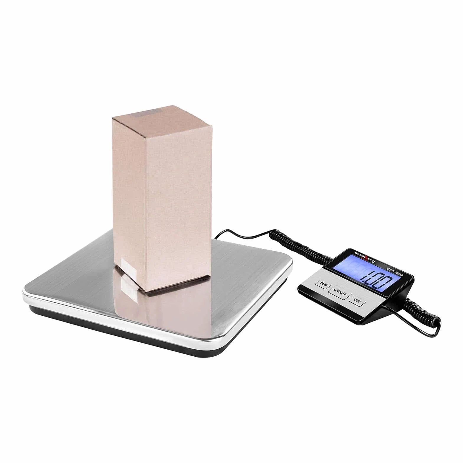 Steinberg System 200 kg / 50 g cyfrowa waga paczek waga platformowa z wyświetlaczem LCD waga cyfrowa 30,0 x 28,5 cm
