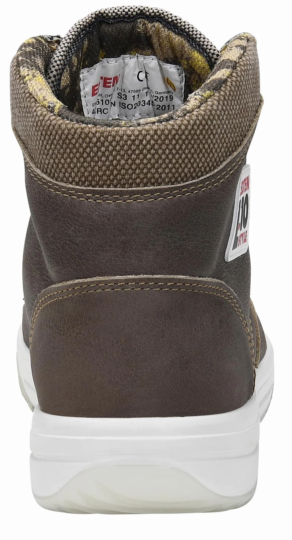 ELTEN Obuwie ochronne Emotion ESD S3, męskie, sportowe, sneakersy, lekkie, brązowe, stalowe noski - rozmiar 42