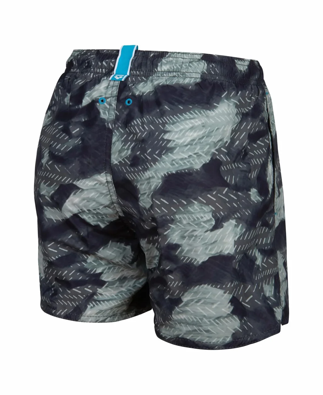 Arena Boy's Water Prints Bokserki plażowe Ao Short, Asfalt-multi, 6-7 lat