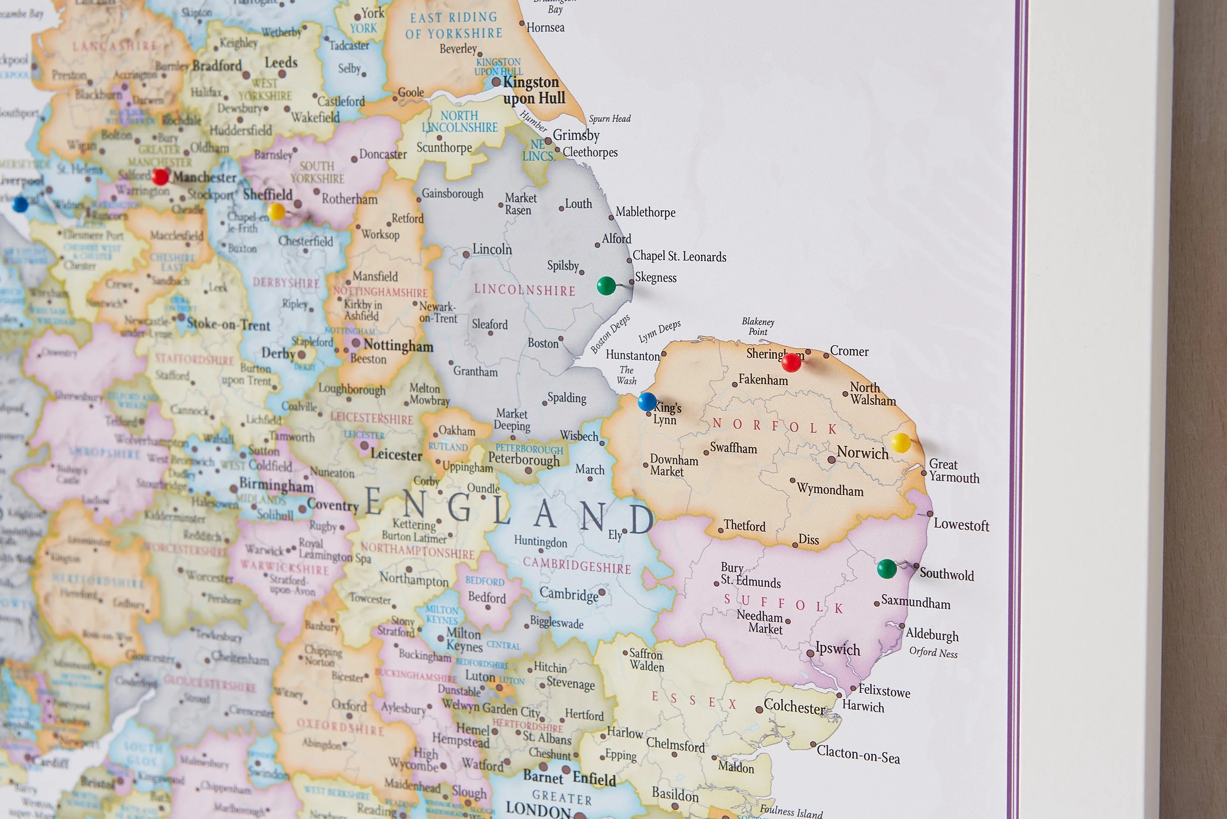 United Kingdom political classic wallmap