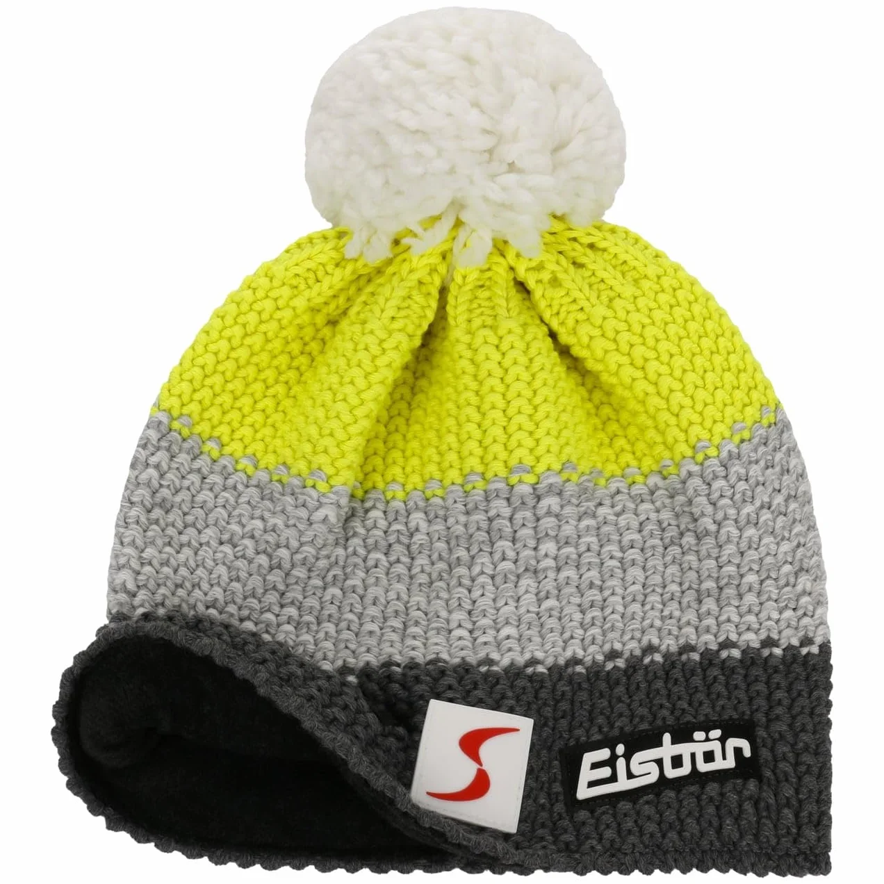 Eisbär Czapka Beanie Star Skipool KidsDzieci - Made in Austria narciarska dziecieca z pomponem podszewką, podszewką Zima jesień-zima