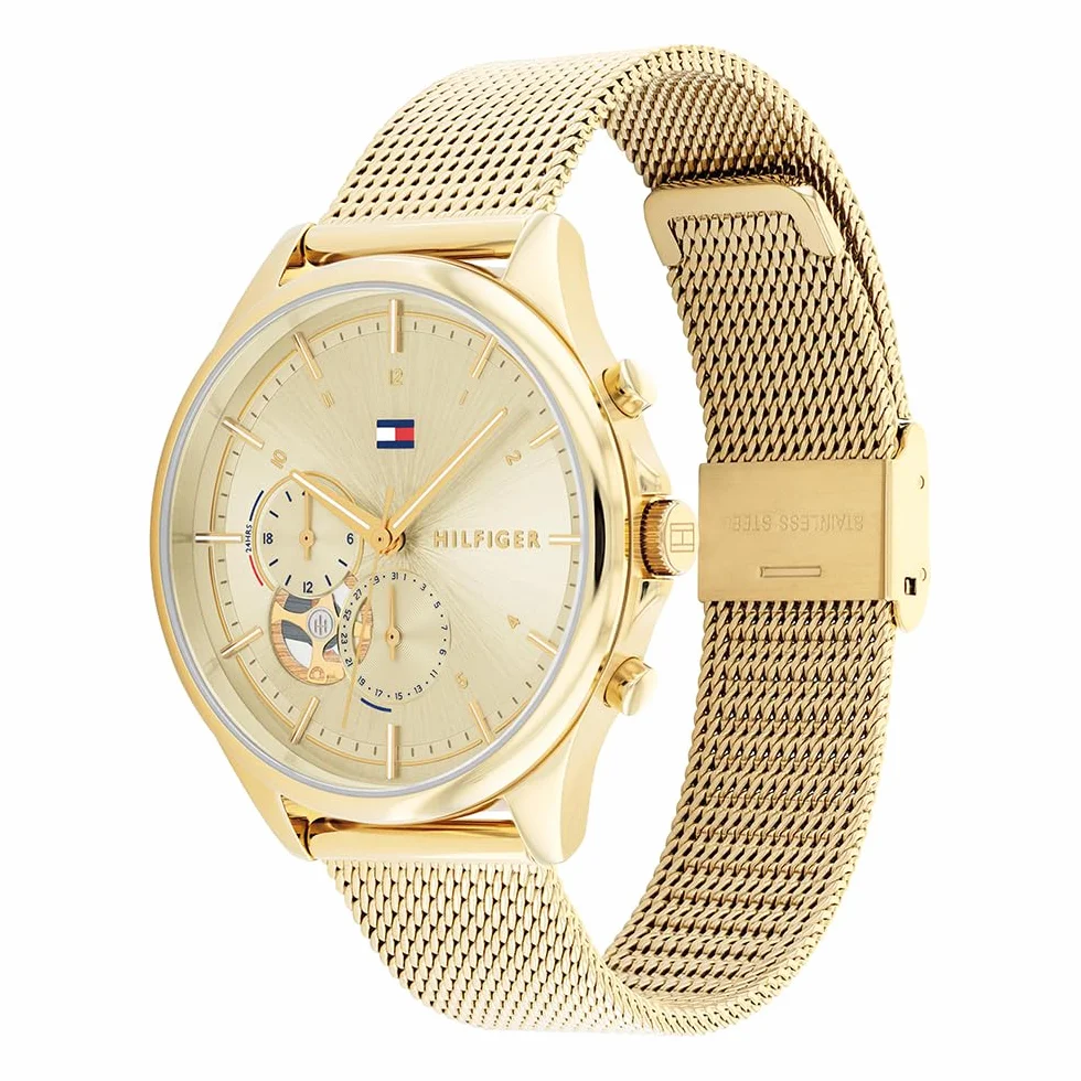 Tommy Hilfiger Analogowy wielofunkcyjny zegarek kwarcowy dla kobiet z bransoletą ze stali nierdzewnej