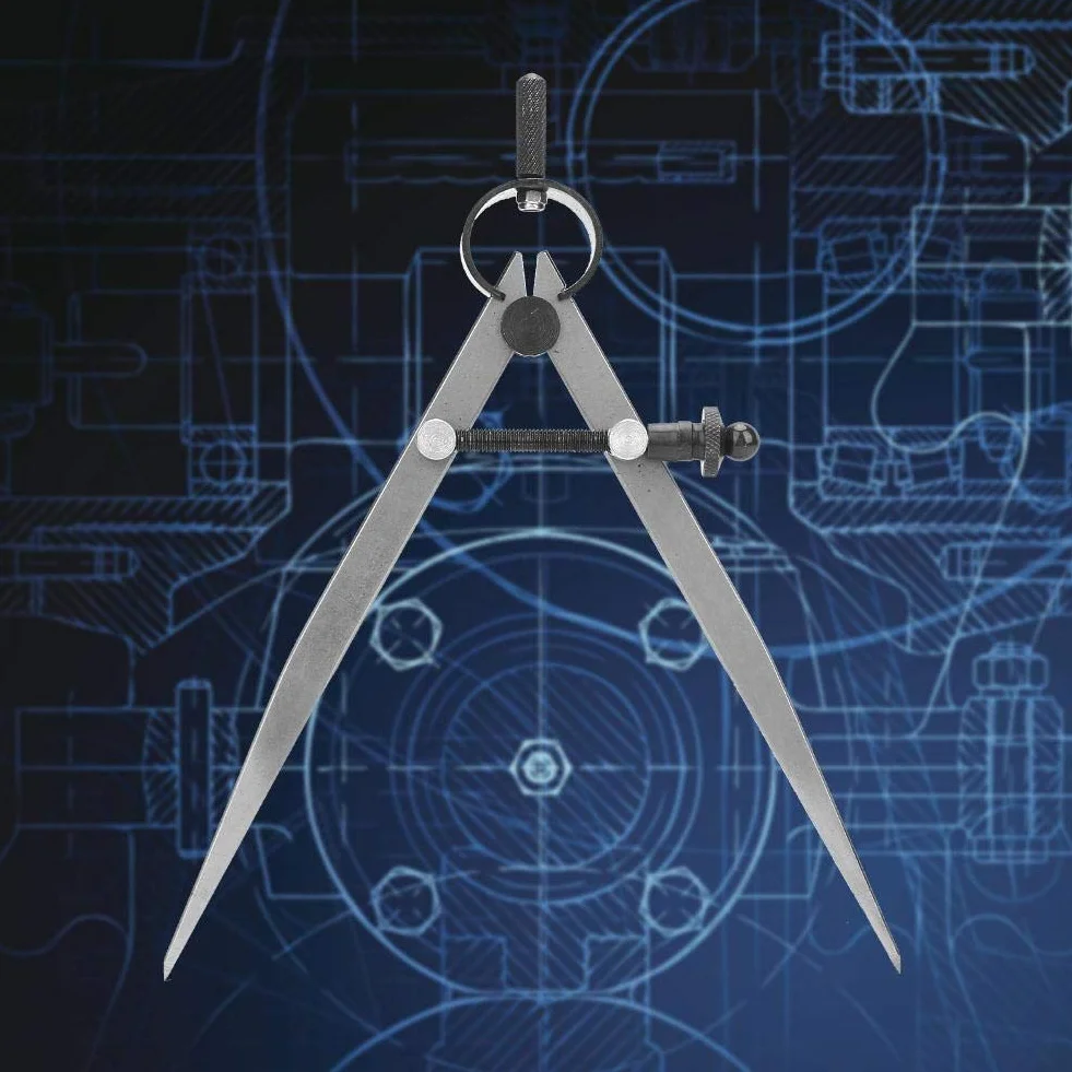 45 # stal skórzana Craft Compass Wing Divider regulowany separator sprężynowy kompas skórzany Line Marking Tools (150 mm)