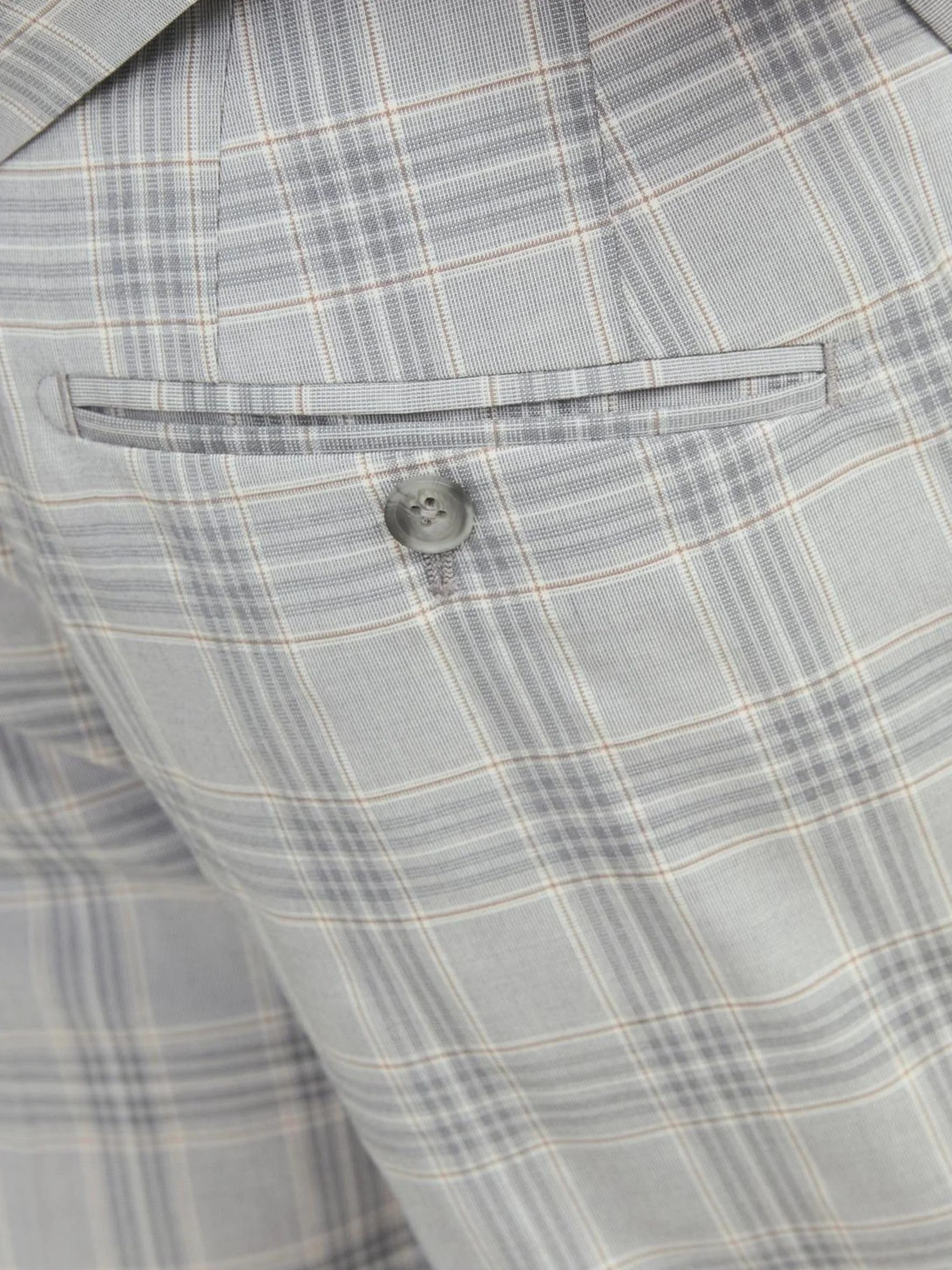 JACK & JONES Jprfranco Check Suit Sn garnitur męski, Griffin/Checks: super slim fit, 52