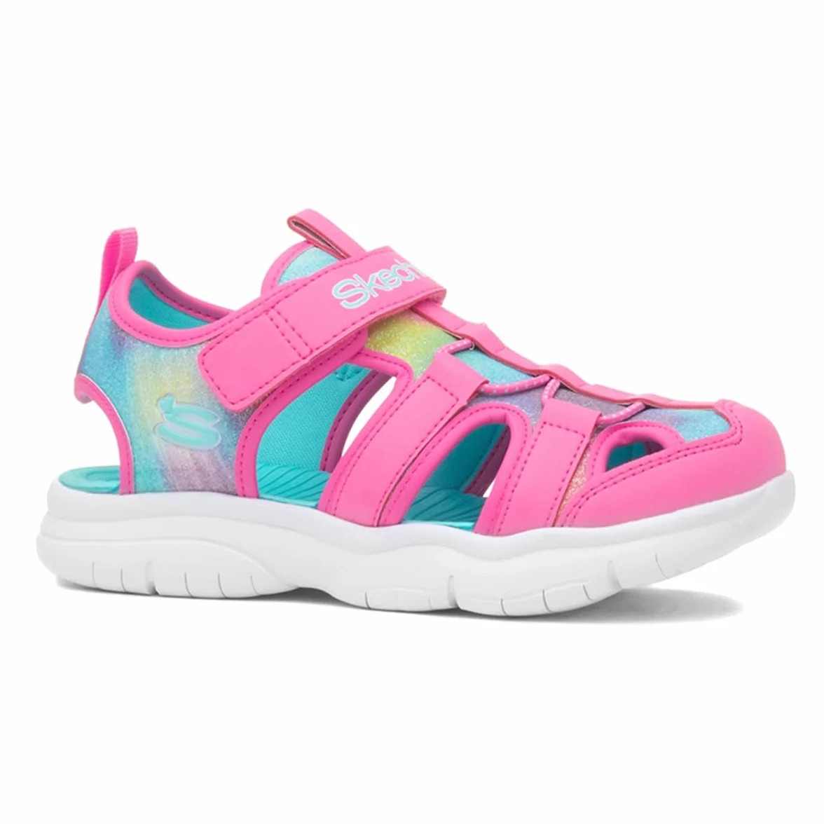 Skechers Dziewczynki Flex Splash Daylight ShimmerSandały sportowe