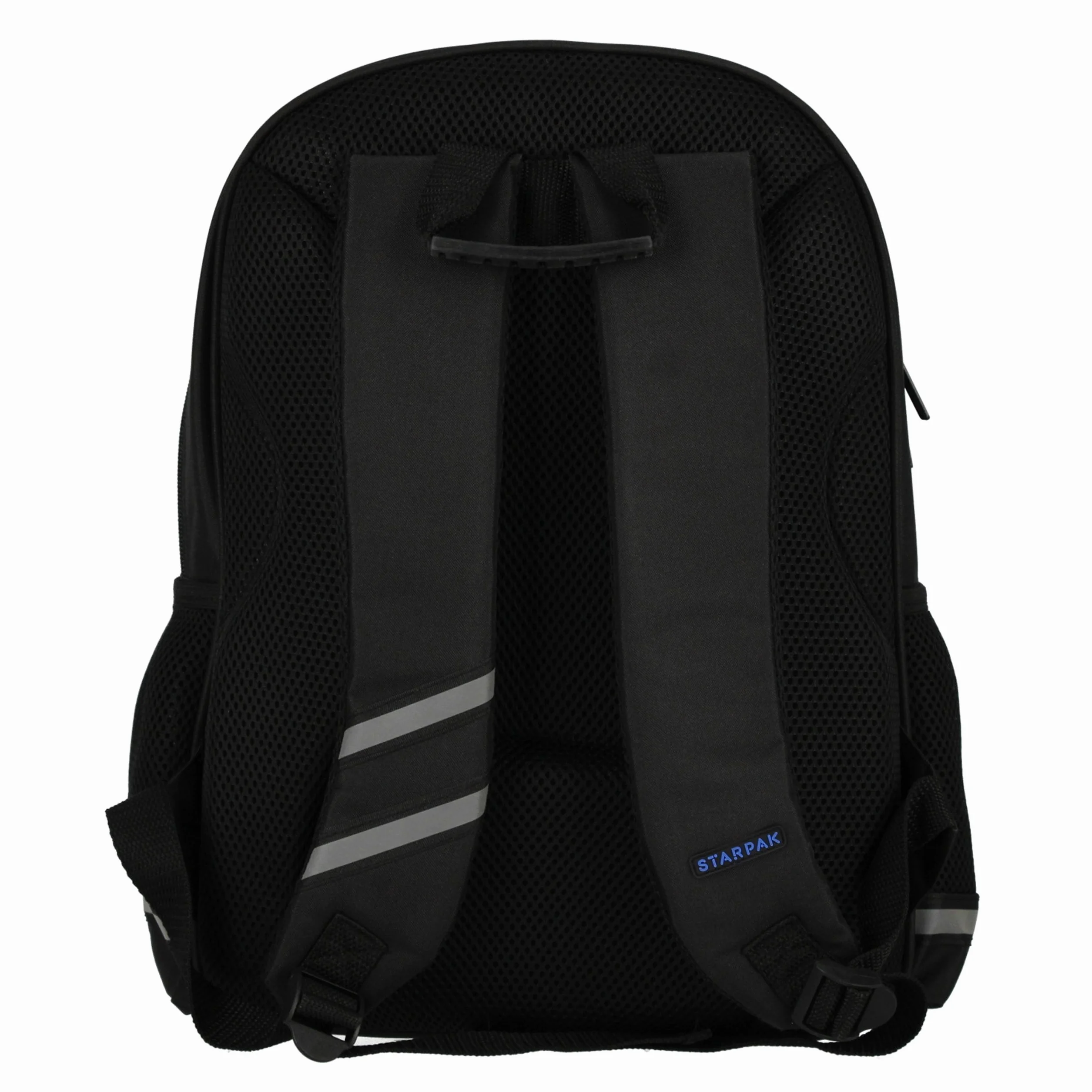 Niebiesko-czarny, USZTYWNIANY plecak szkolny dla chłopca, z odblaskami, dla gracza gamepad 40x29x20cm, 23l (Czarno-niebieski Gamer)