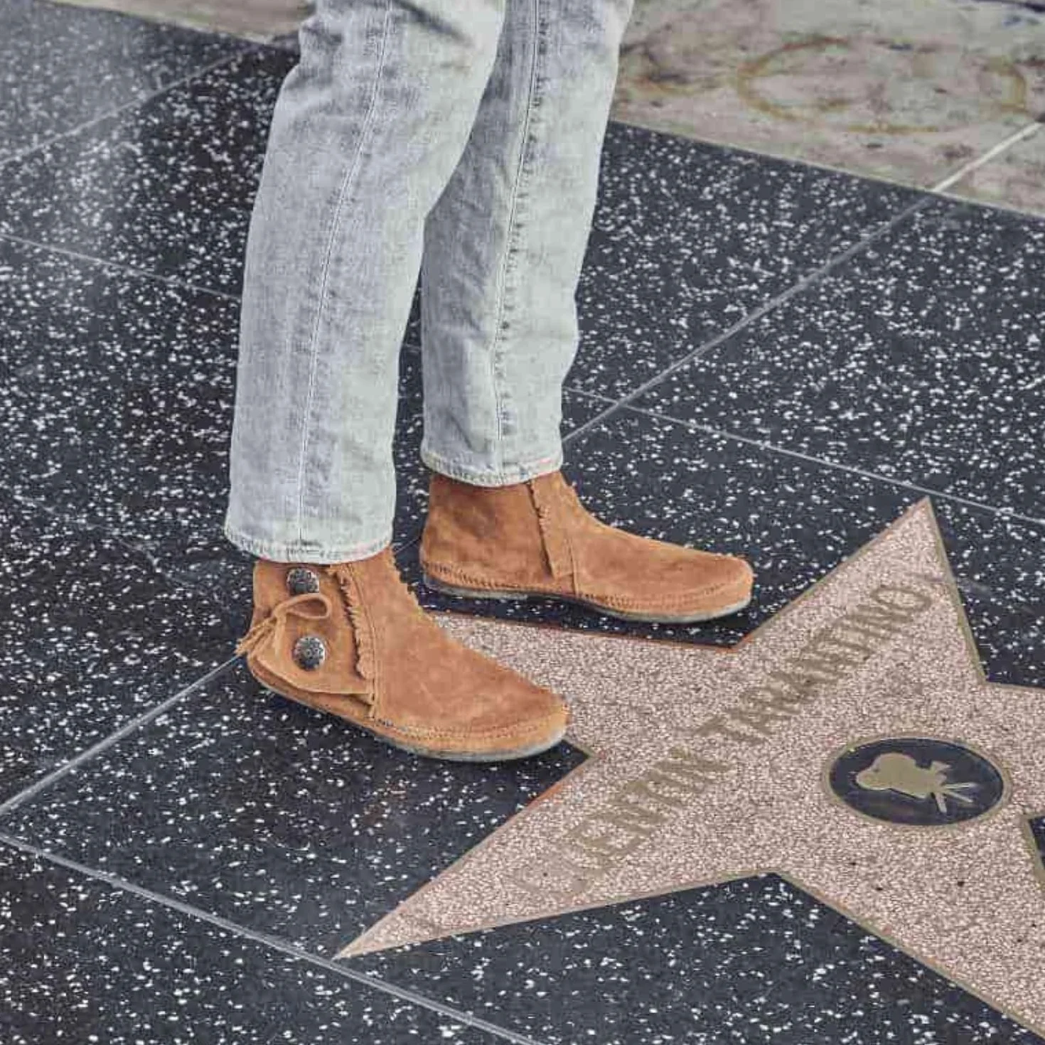 Minnetonka Mokasyny męskie dwa guziki