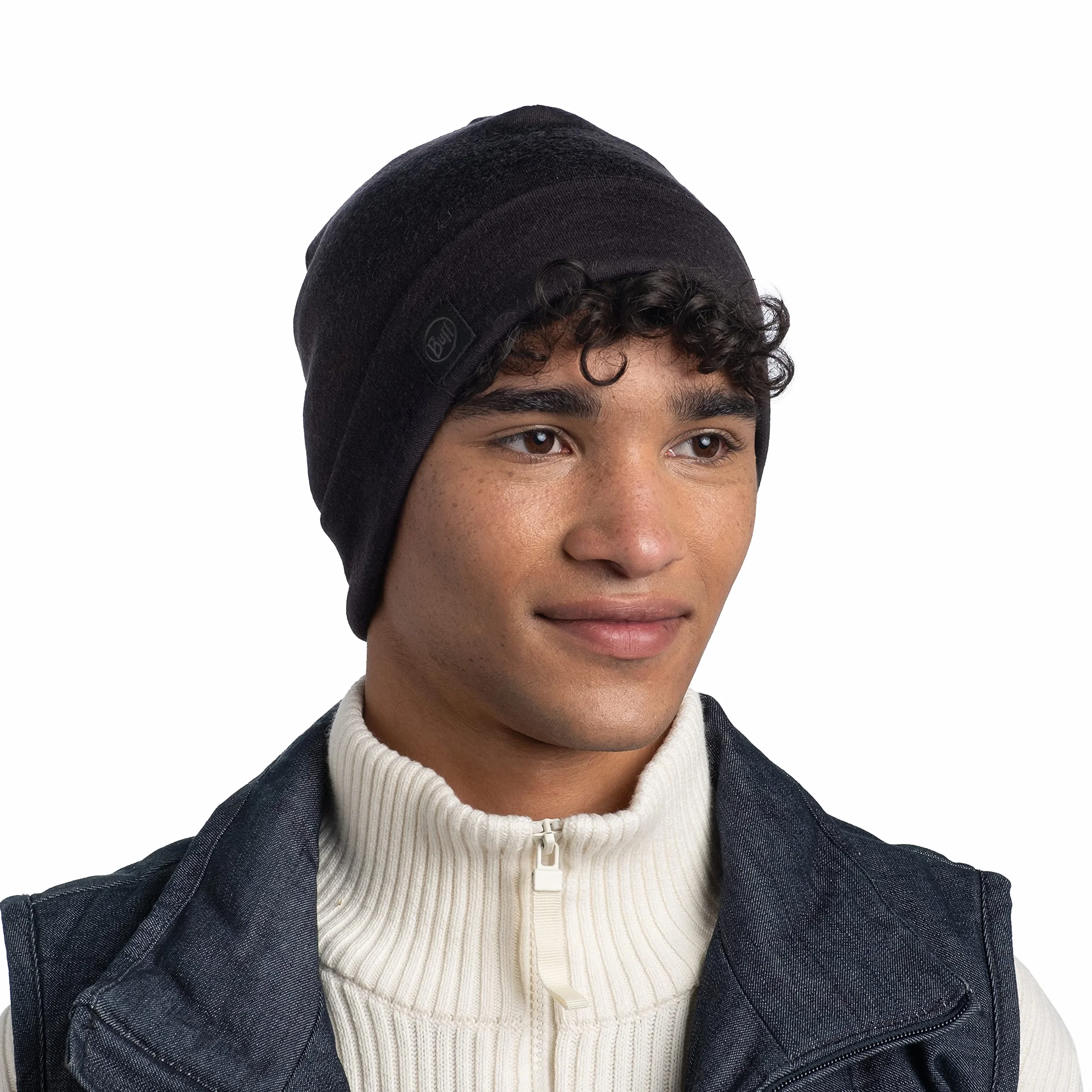 BUFF®| Czapka Beanie Merino Heavyweight Wielofunkcyjny szalik 100% wełny merino, wędrówki, na świeżym powietrzu, zrównoważona, lekka, gruba Mężczyzna Kobietar