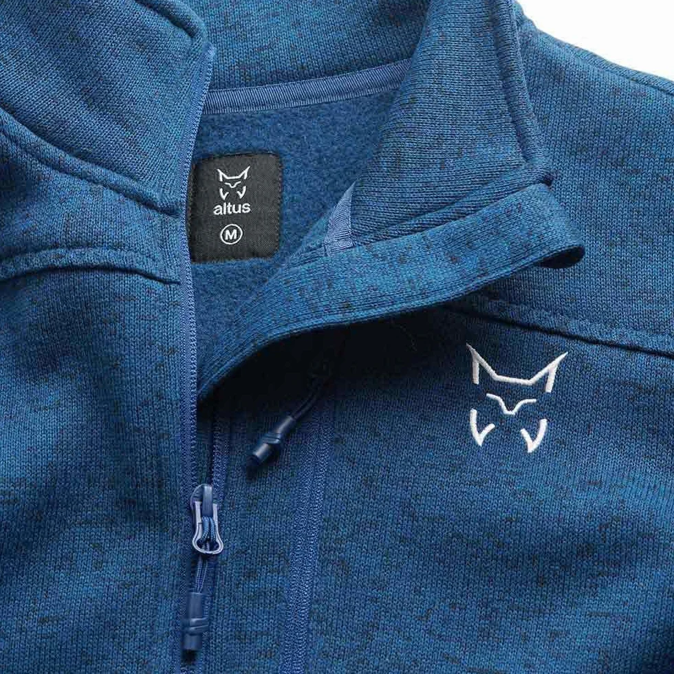 Chaqueta de Punto muy cálida, Ligera y Confortable. C: Azul Marino T: S
