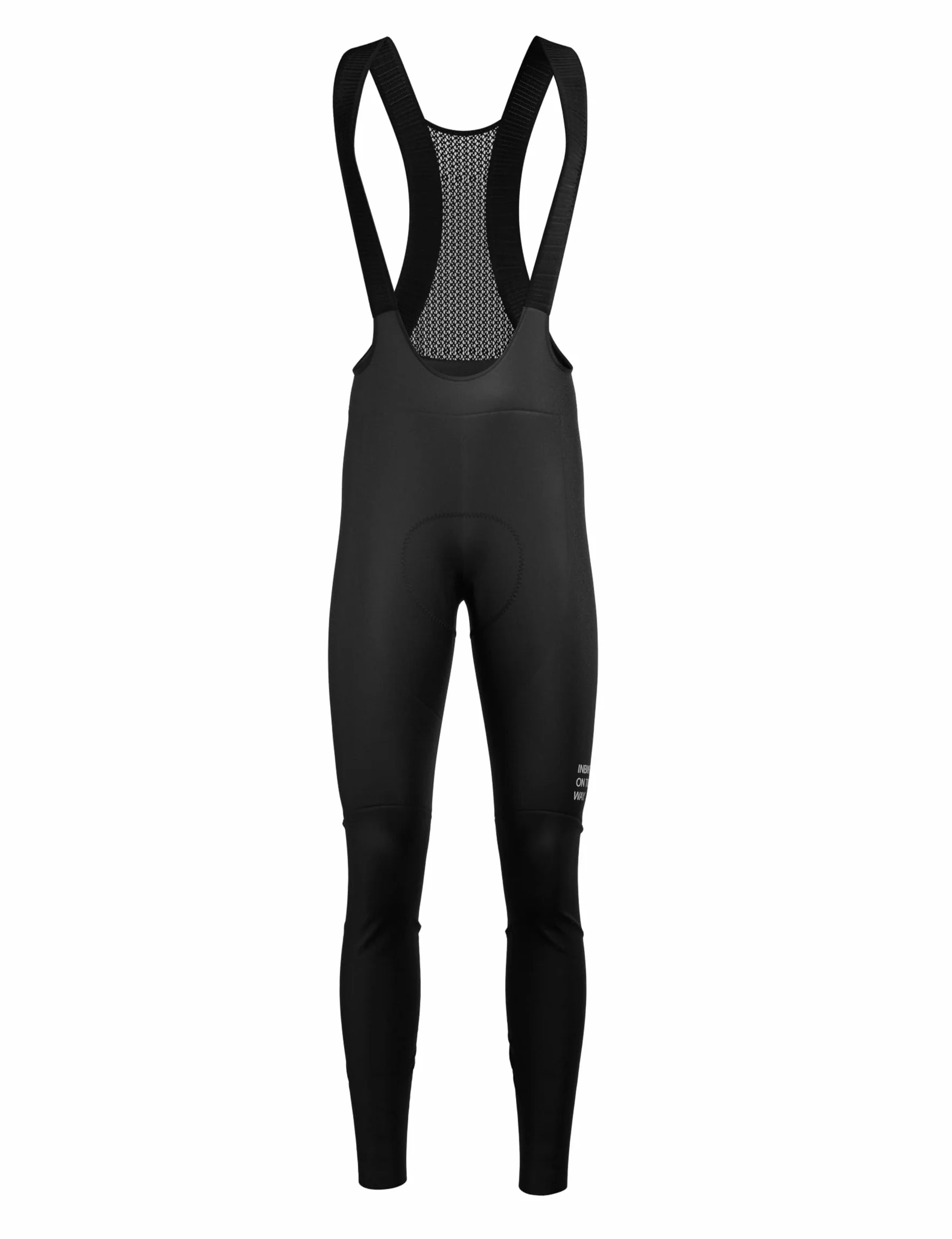 INBIKE Zimowe męskie ogrodniczki rowerowe do 5°C - 15°C z polarowymi kieszeniami termiczne spodnie rowerowe z spodniami wiatroszczelne żelowe szelki 3D przeciwwstrząsowe odblaskowe