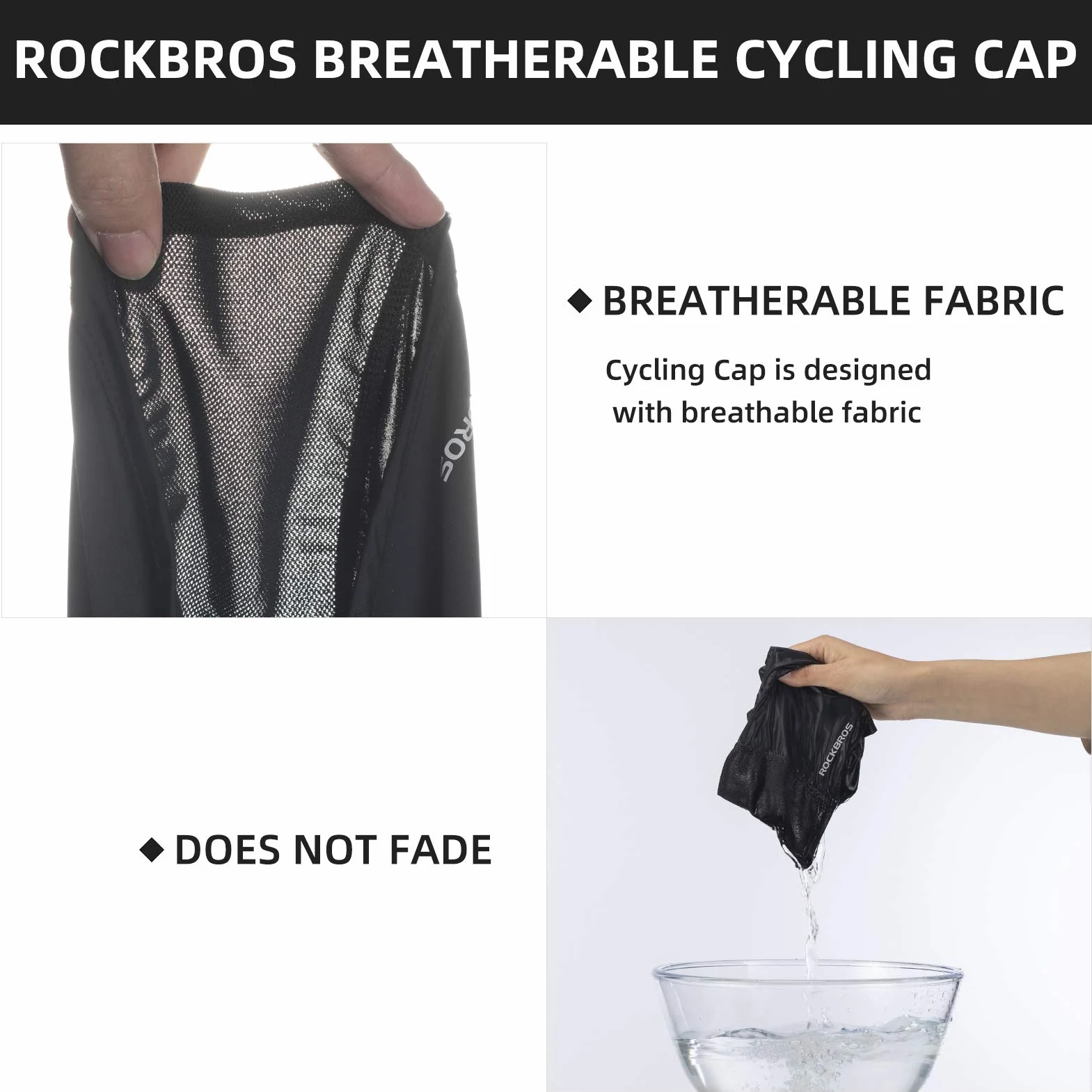 ROCKBROS Rowerowa Kominiarka, Bandana, Oddychająca, UPF 50+, Wielofunkcyjna, na Lato, do Jazdy na Rowerze, Motocyklu, Elastyczna, Uniwersalna, dla Kobiet i Mężczyzn