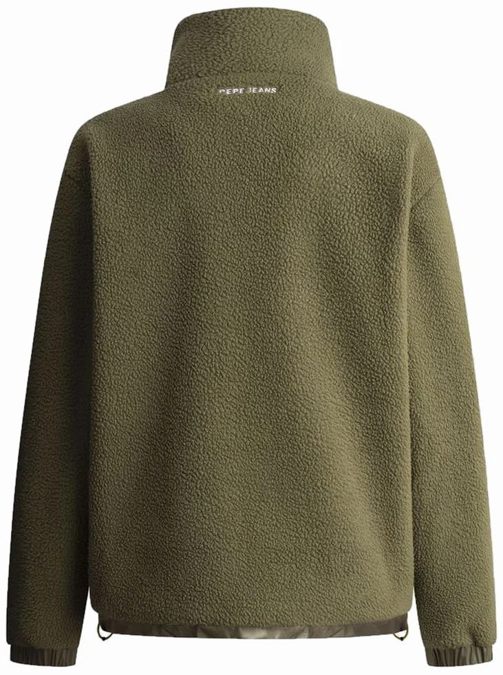 Męska bluza polarowa EXPLORER, zielona (MILITARY GREEN), S, Zielony (wojskowa zieleń), S