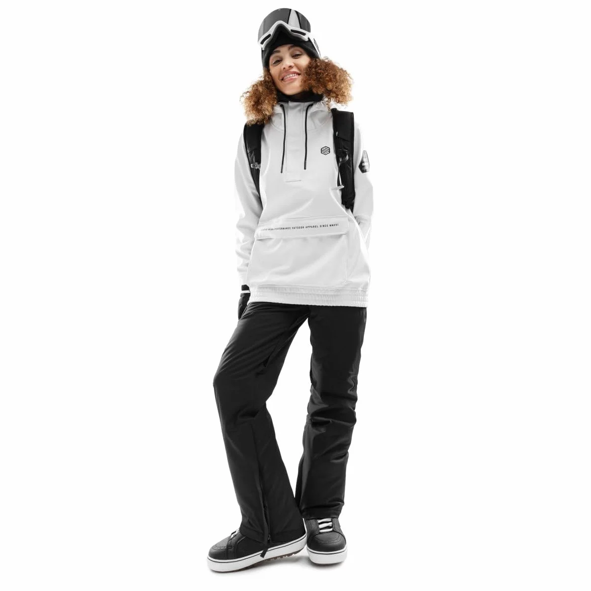 SIROKO - Kurtka Snowboardowa z Kieszenią Kangurką dla Kobiet Siroko W3-W Antarctica