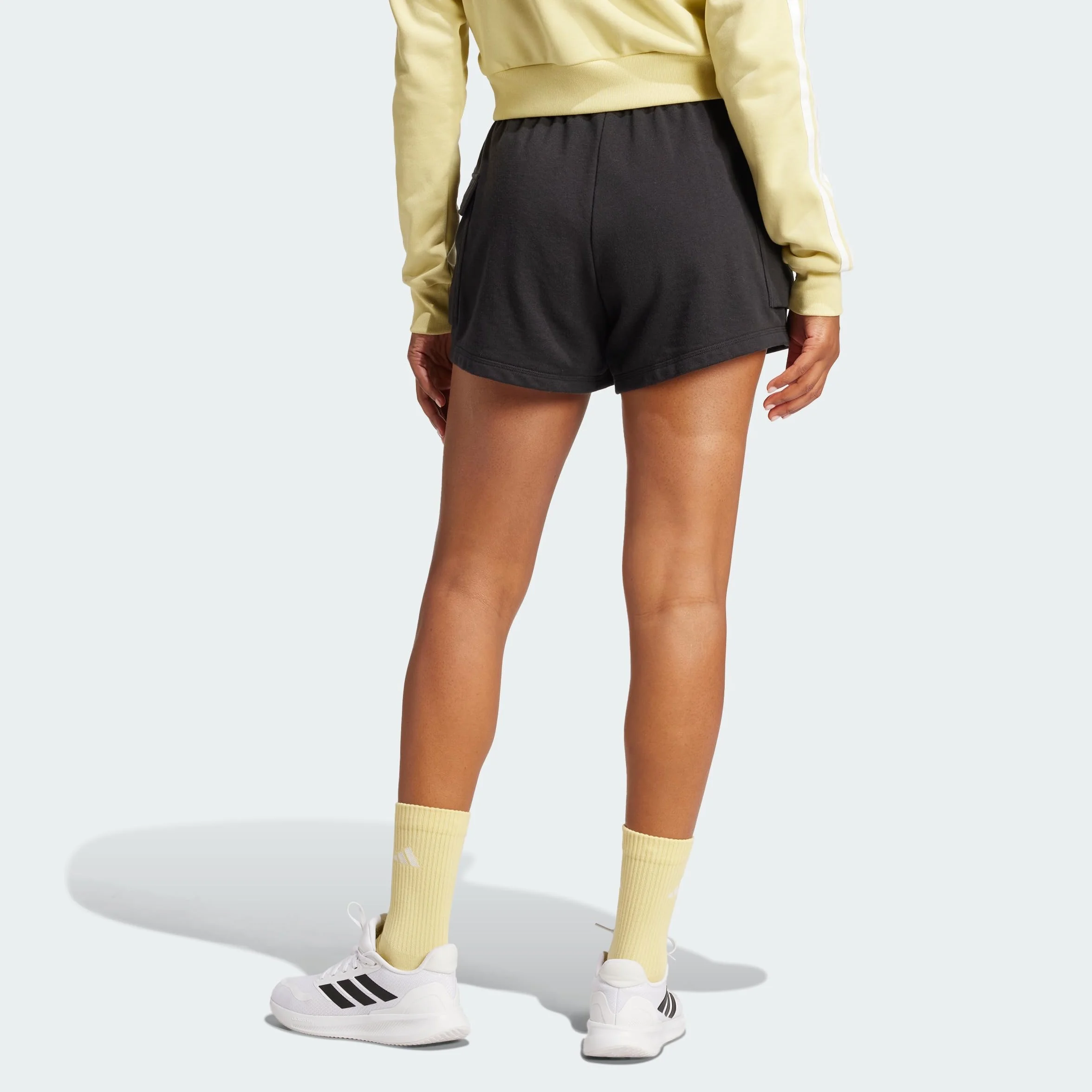adidas Essentials Small Logo French Terry Cargo Shorts - Shorty Kobiety