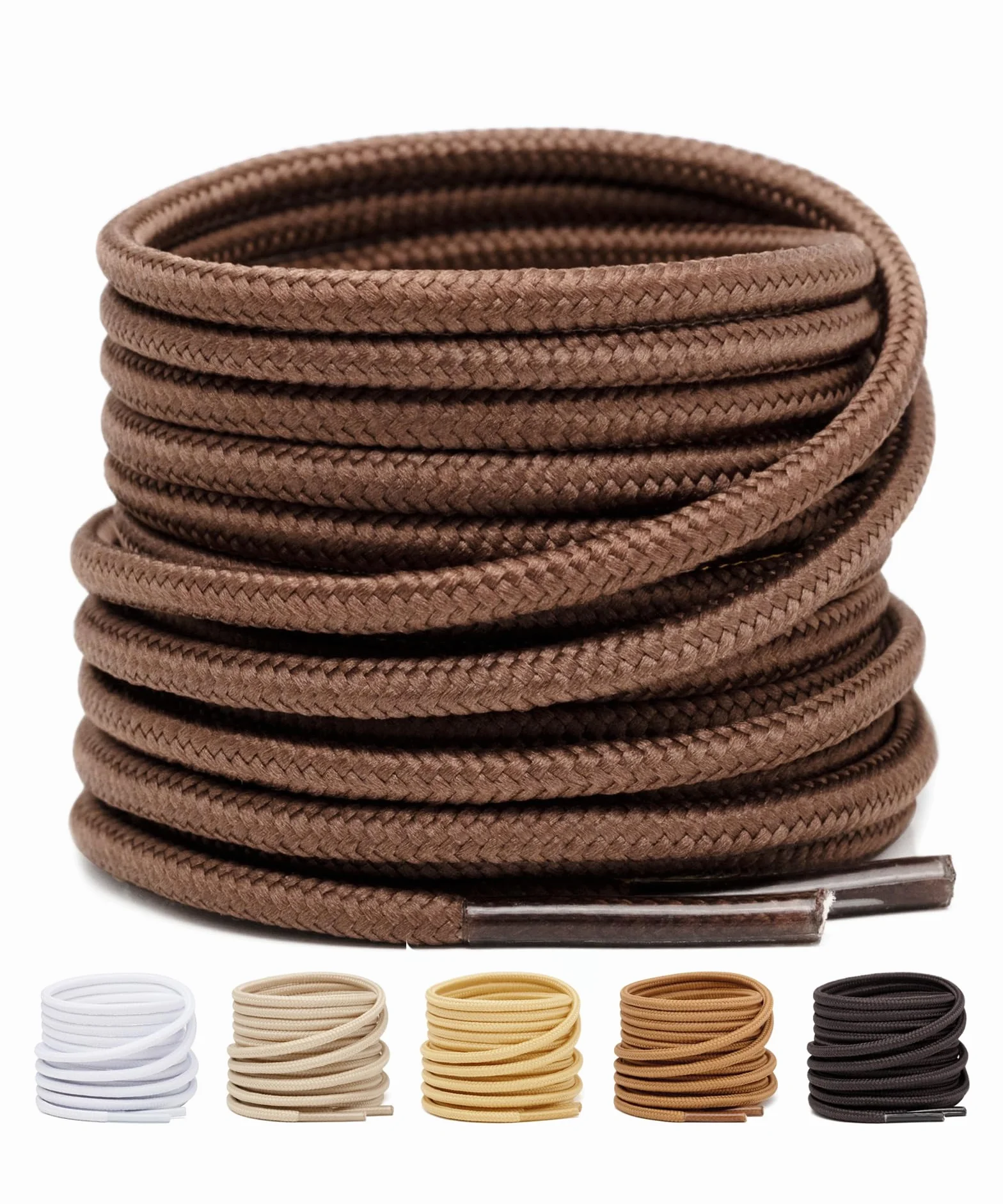 Stepace 2 pary okrągłych sznurowadeł 3,5 mm,sznurówki,odporne na rozerwanie sznurowadła zastępcze do butów trekkingowe,łyżew,buty sportowe