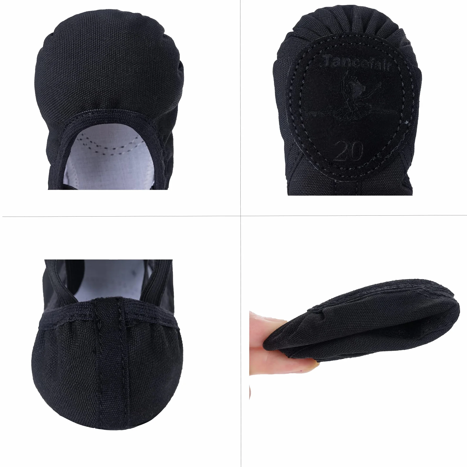Dziewczęce buty baletowe, buty do tańca, buty gimnastyczne, dzielona skórzana podeszwa, dla dzieci i dorosłych