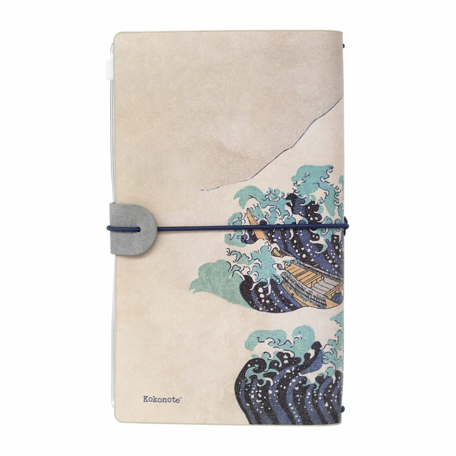 Kokonote Hokusai Travel Journal - PU Leather Journal Notebook - Diary Journal - Travel Notebook - Travel Accessories - Travel Gifts - Travel Gift - Cute Gifts