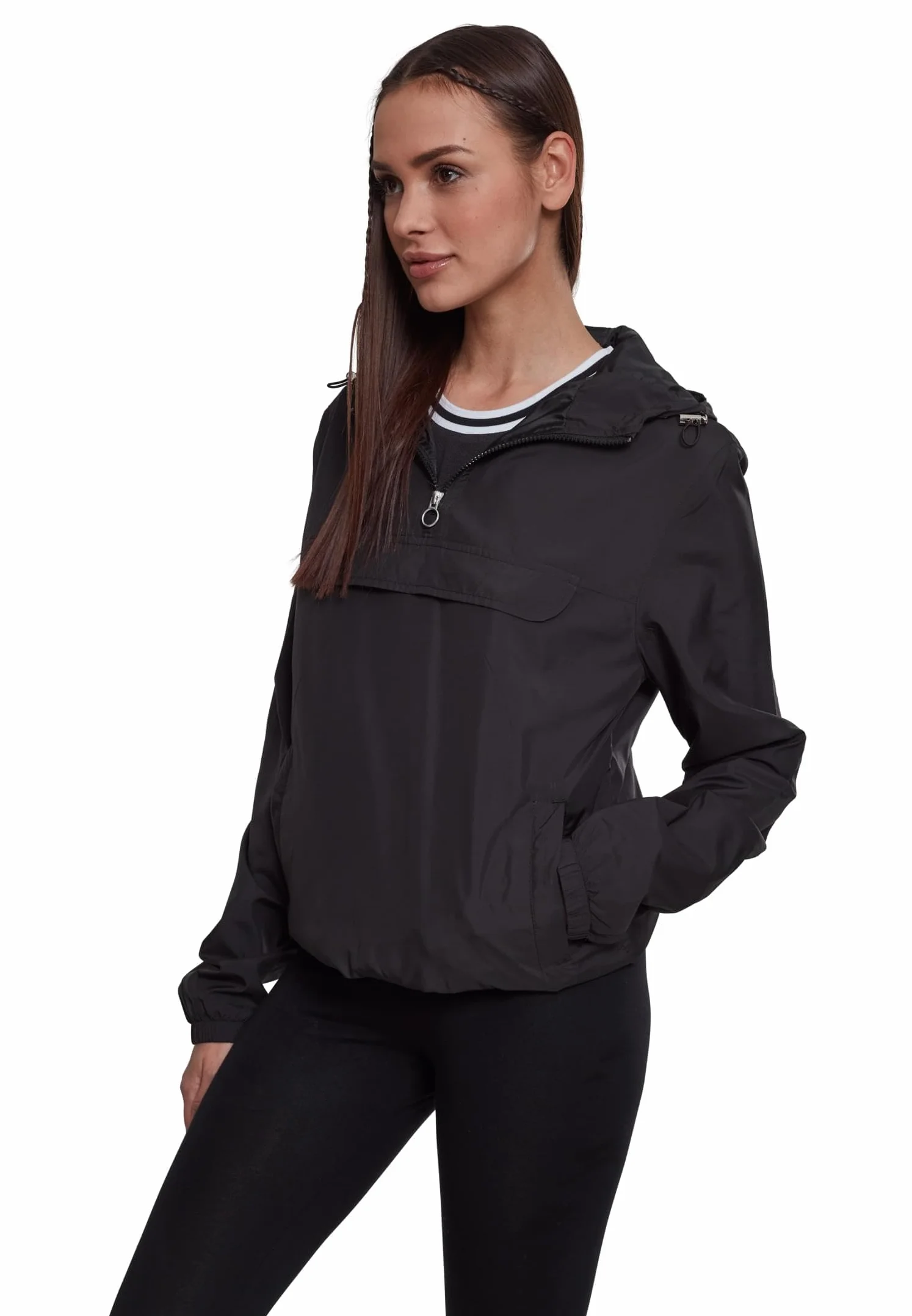 Urban Classics Basic Damska Kurtka, Czarny, L