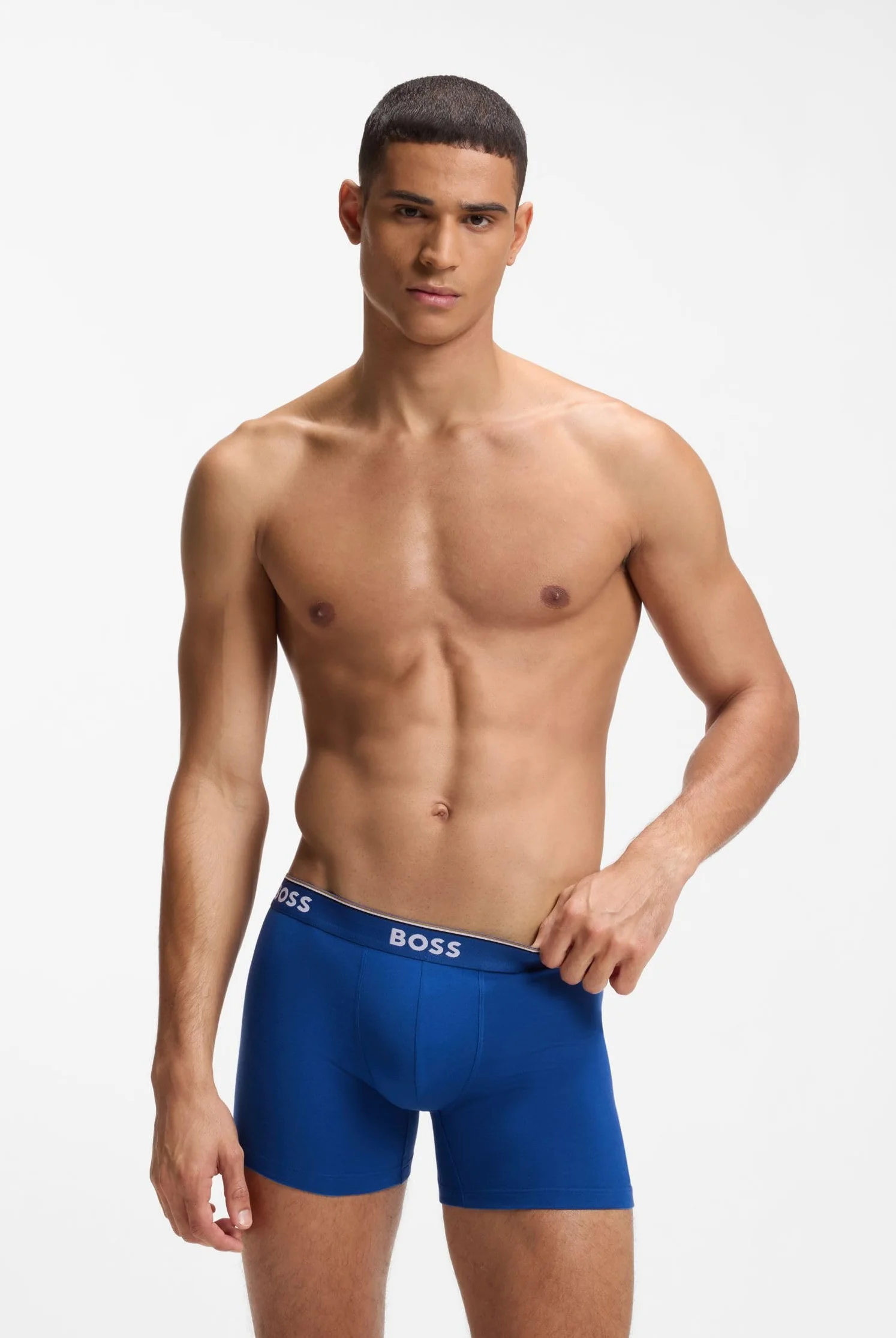 Hugo Boss Mężczyźni Boxer Brief 3P Co/El Bokserki, Wielokolorowy, XXL