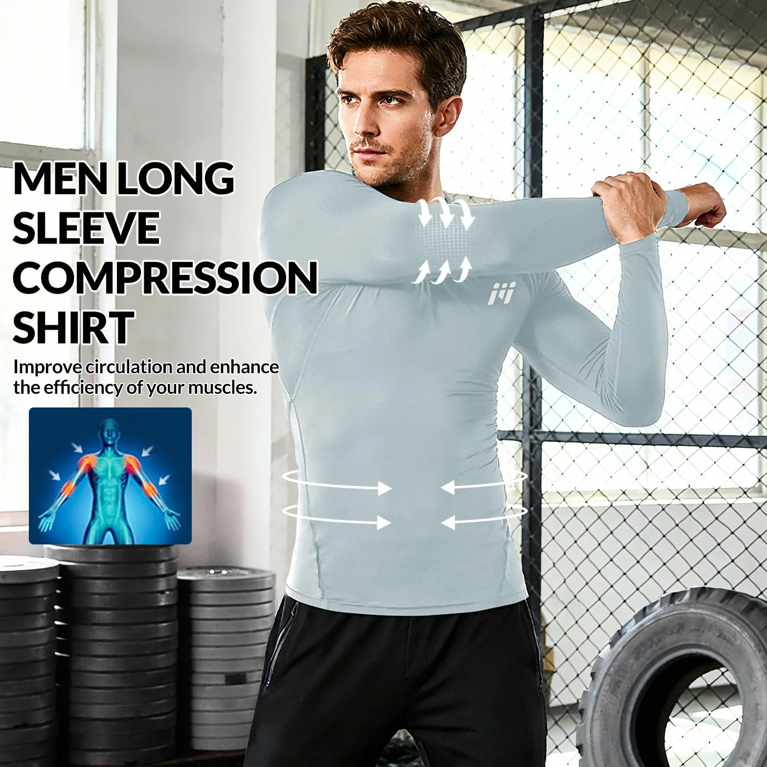 MEETWEE Rash Guard UPF50+ koszulka kompresyjna męska z długim rękawem, z krótkim rękawem, koszulka funkcyjna, odporna na promieniowanie UV, do pływania, surfowania, szybkoschnąca, oddychająca