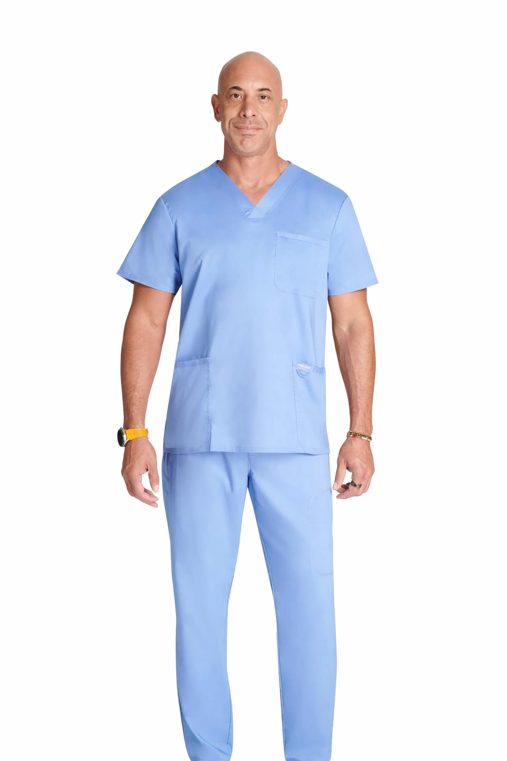 CHEROKEE Męskie Scrub Top Revolution Odzież medyczna Dekolt w serek Z kieszeniami XXL Ciel