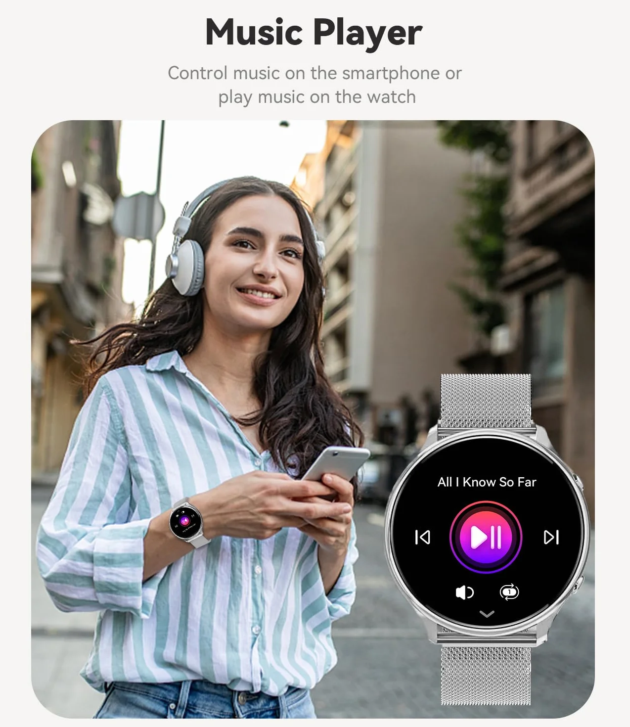 Smartwatch damski z funkcją telefonu, wyświetlacz Always-on o przekątnej 1,39 cala, wodoszczelność IP67, zegarek sportowy, zegarek na rękę z monitorem snu, pulsometrem, pomiar ciśnienia krwi,