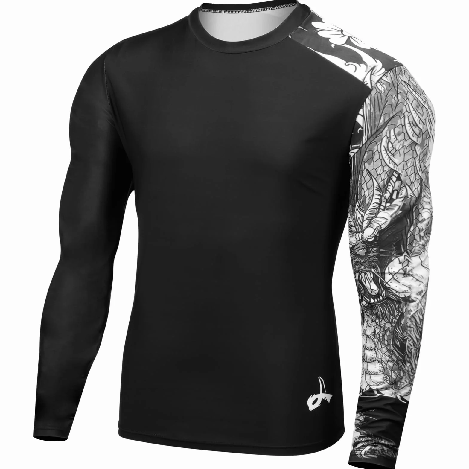 Męska koszulka pływacka UPF 50+ z długim rękawem, UV, slim fit, z długim rękawem, szybkoschnąca, oddychająca, odpowiednia na wiosenne i letnie podróże, plażę, kemping, jazda na rowerze, alpinizm