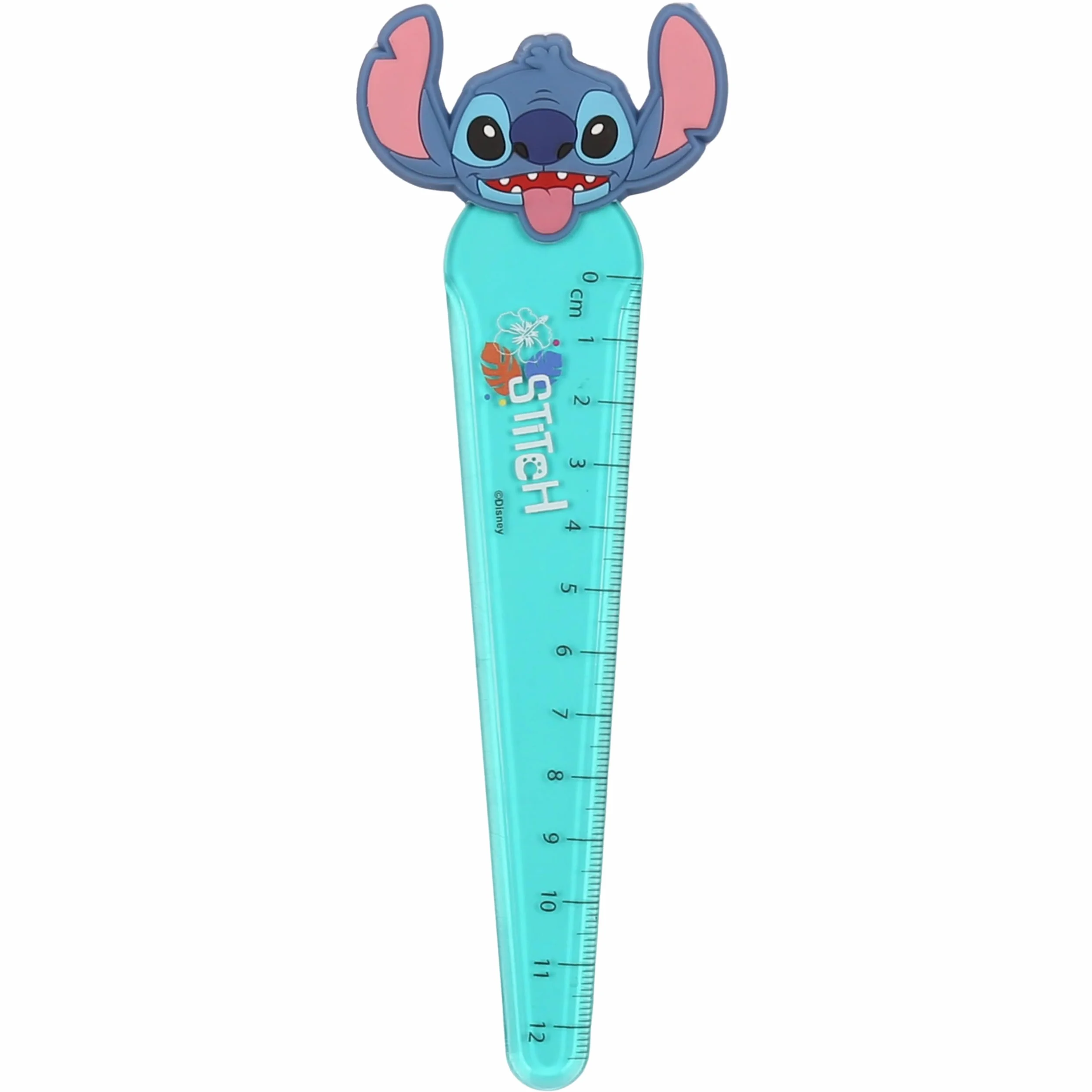 Stitch Linijka dla dzieci, z figurką, szkolna 12 cm