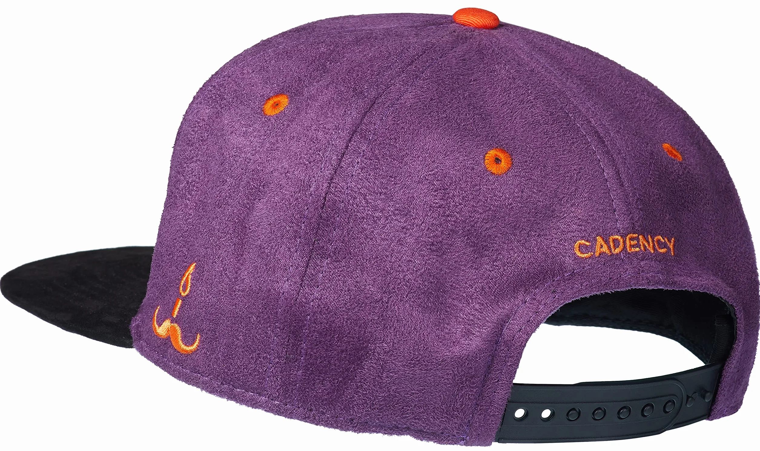 Cadency® czapka Snapback Mexican Skull, zamszowa, unisex, regulowany rozmiar, liliowy, jeden rozmiar