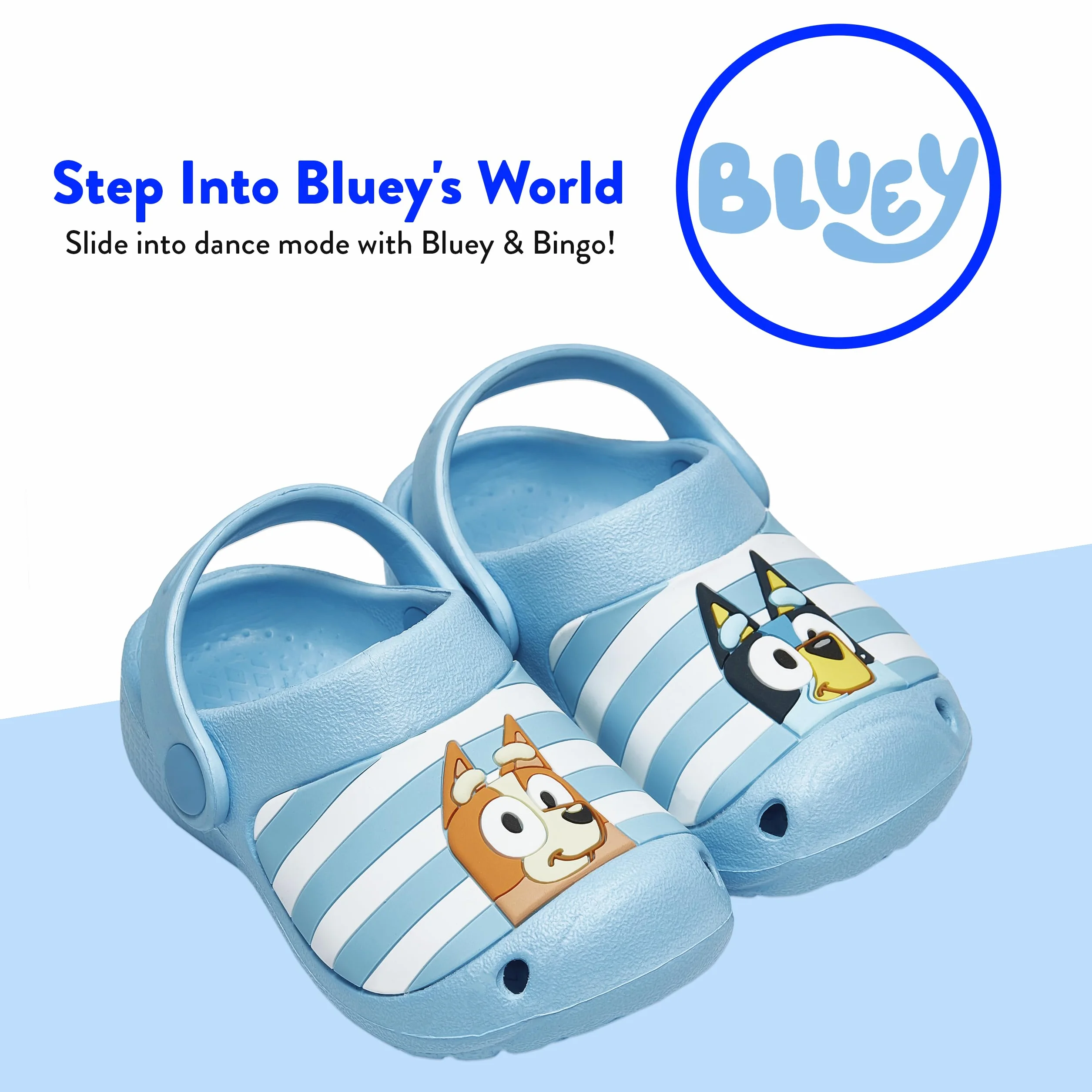 Klapki Bluey Dla Chłopców | Klapki Dla Dzieci Bingo | Buty Basenowe Dla Chłopców | Oficjalny Merchandise
