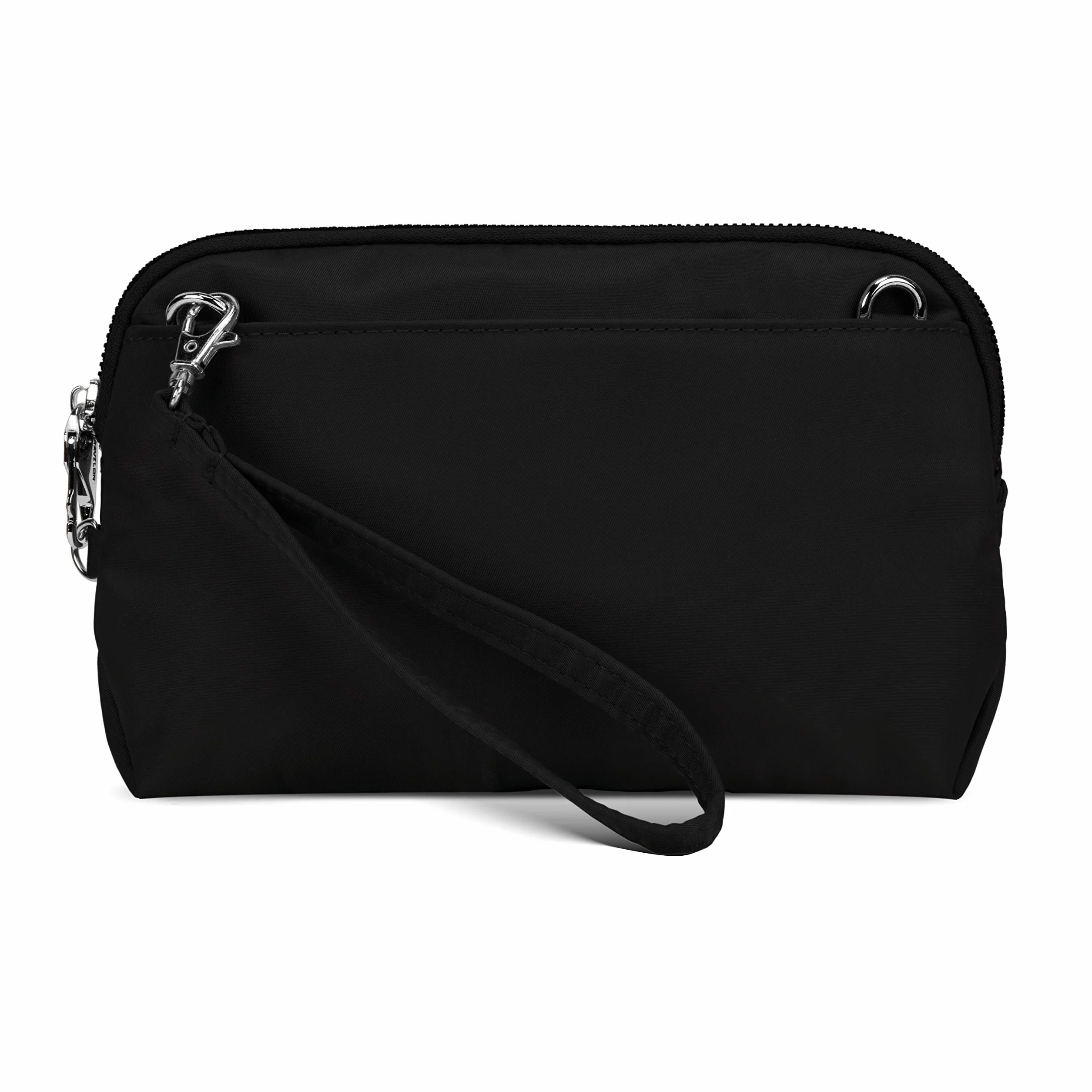 Travelon Damska antykradzieżowa dopasowana kabriolet kopertówka crossbody, onyks, jeden rozmiar