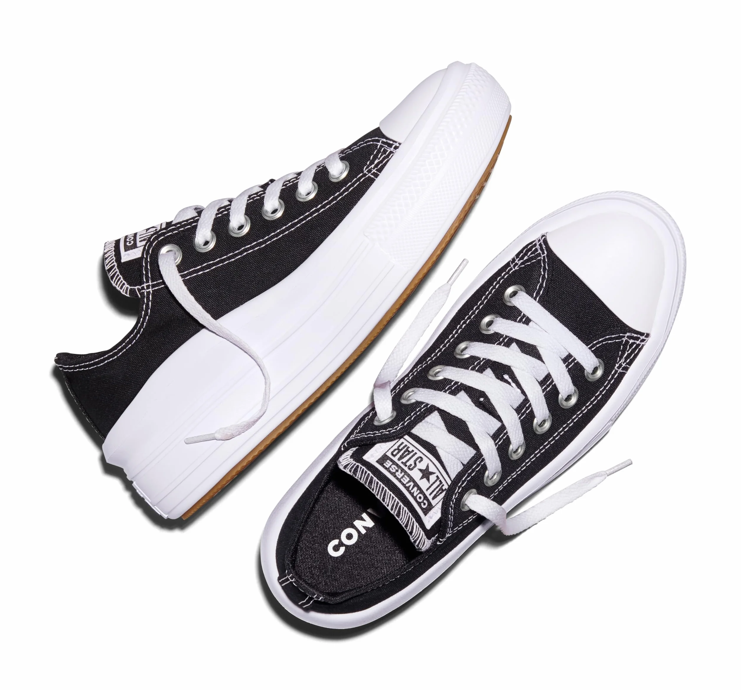 Converse Chuck Taylor All Star Move Canvas Color Ox Trampki Kobiety Czarny Trampki Niskie Shoes