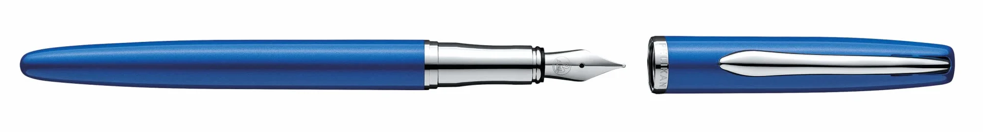 Pelikan Pióro wieczne Jazz Noble Elegance | Stalówka M | Na atrament Tusz | Elegancki Design | Biuro Szkoła Studia Praca | Do pisania Kaligrafii Komfortowe i Gładkie pisanie | Sapphire
