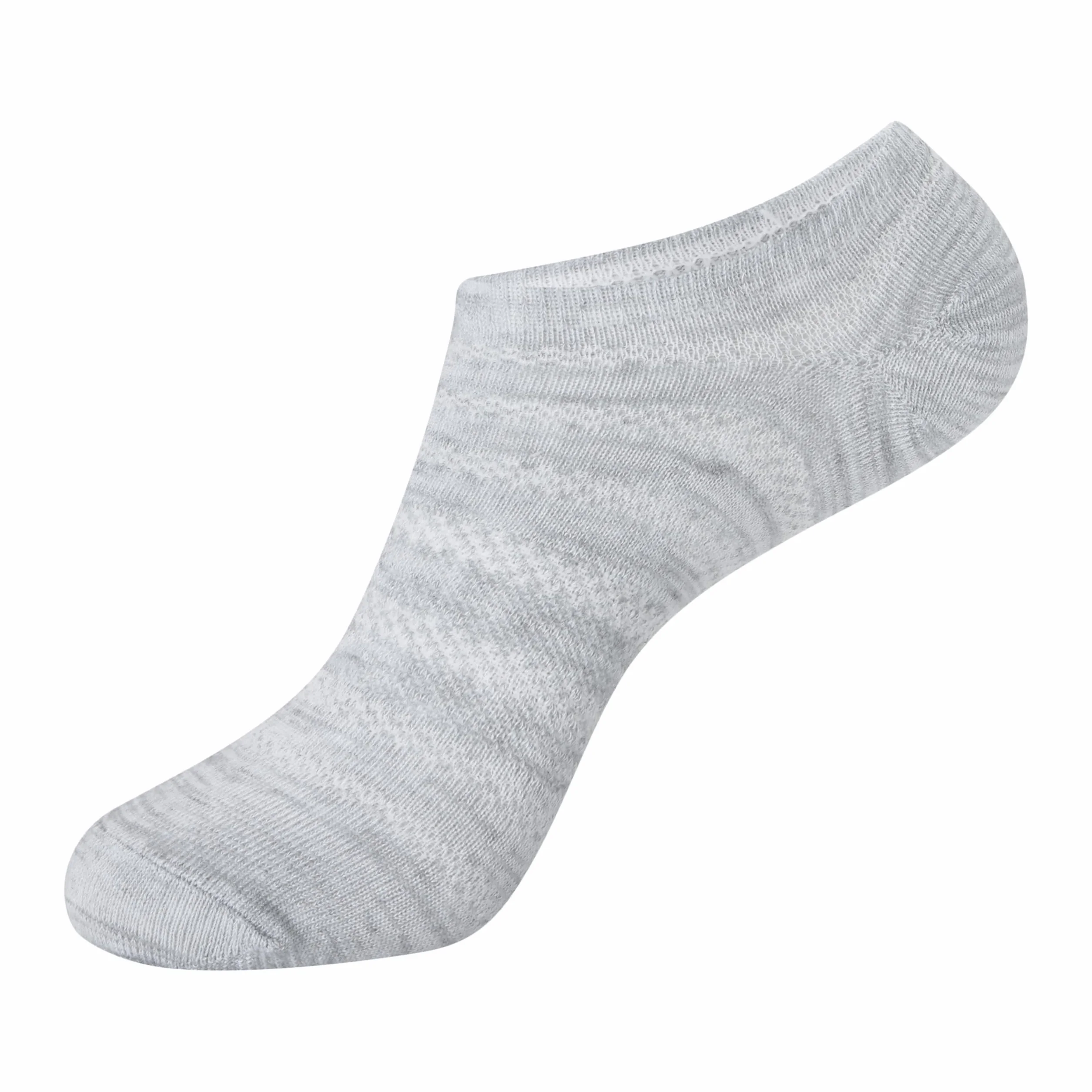 Hanes Women's Lightweight Breathable Super No Show Socks 6 par, różowy/szary akcentujący design, rozmiar buta: 5-9, Różowy/szary akcent