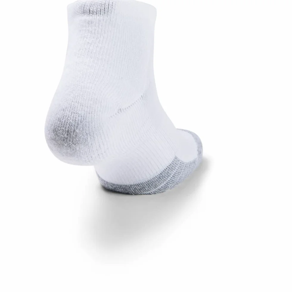 Under Armour Uniseks Ua Heatgear Locut Skarpety Sportowe, Biały/Biały/Szary, XL