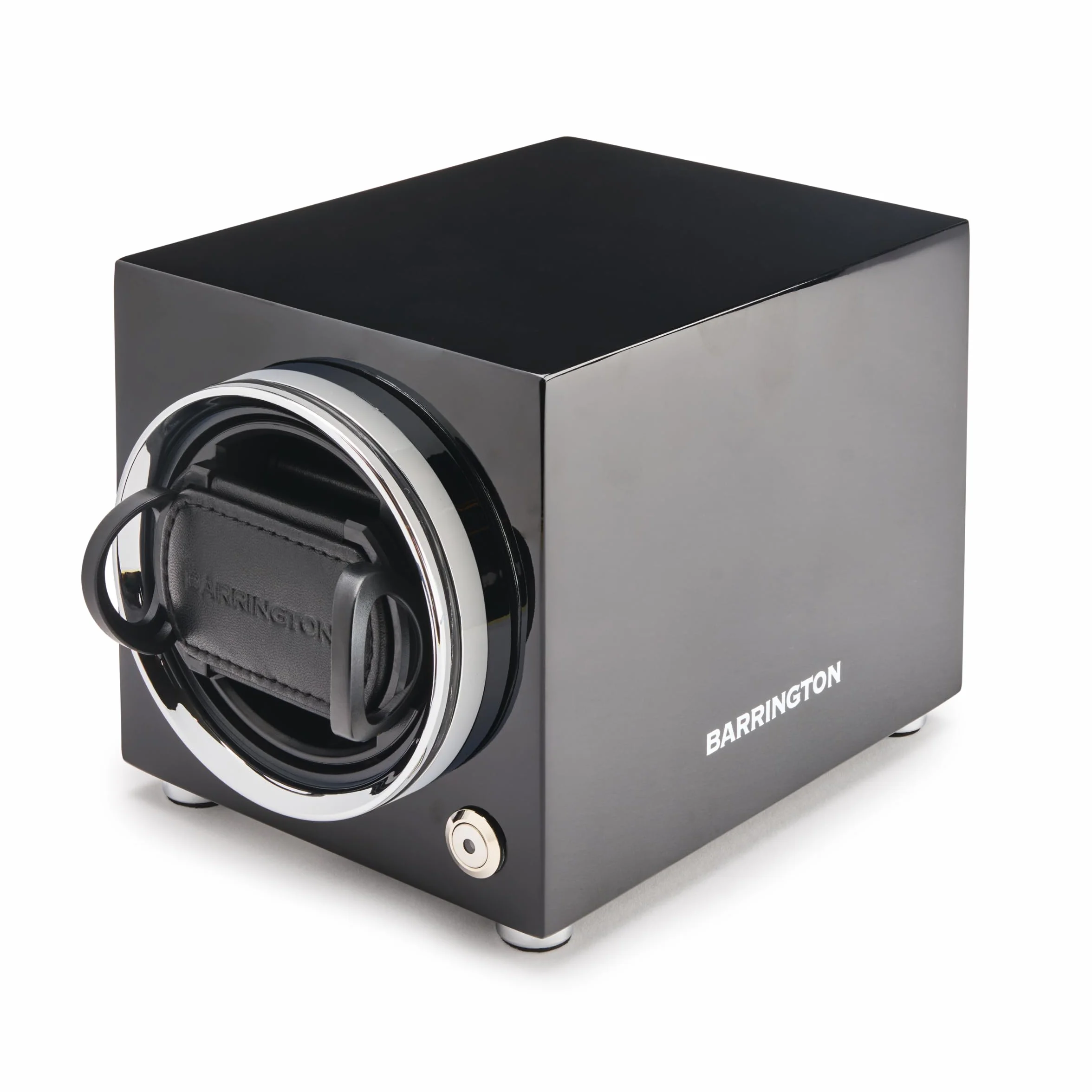 BARRINGTON Watch Winder - Automatyczna obrotowa obudowa - nawijarka do zegarków automatycznych: kompaktowa ładowarka, super cichy silnik, akumulator i zasilacz sieciowy