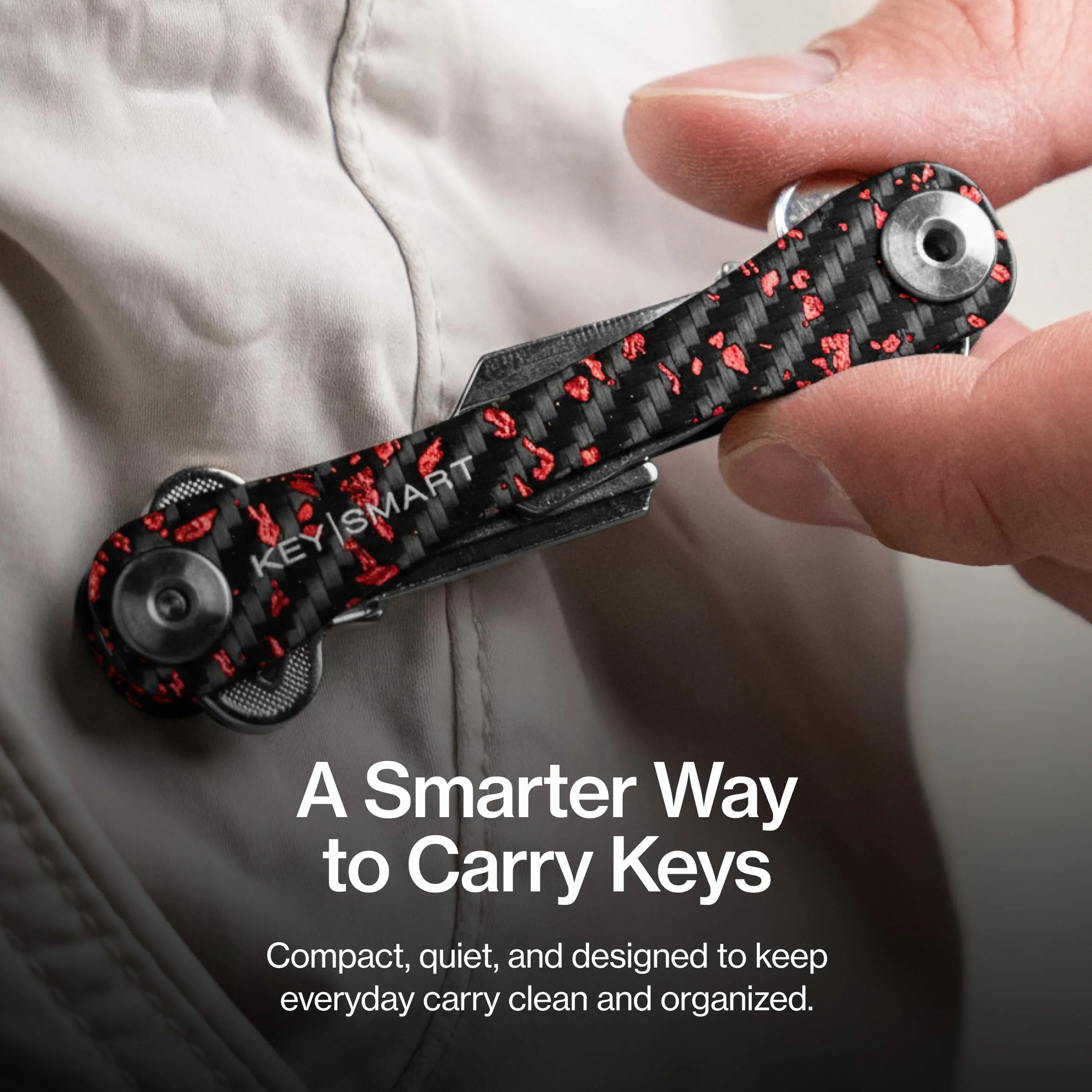 KeySmart KS019e-Green Premium kompaktowy organizer na klucze, zielony, jeden rozmiar