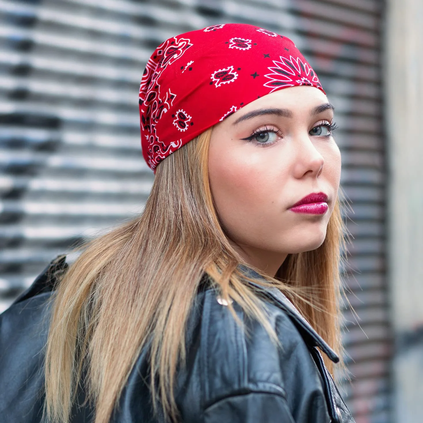 ...KARL LOVEN Bandana 100% bawełna jakość premium dla kobiet i mężczyzn, chusta na szyję, chusta na głowę, oryginalny wzór Paisley, nakrycie głowy, szal na nadgarstek, głowa, rowerzysta