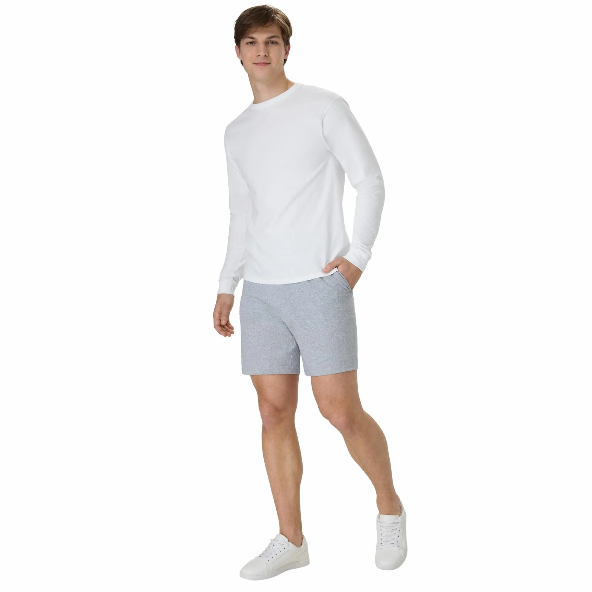 Hanes Jersey Short With Pockets - Nieformalne szorty Mężczyźni