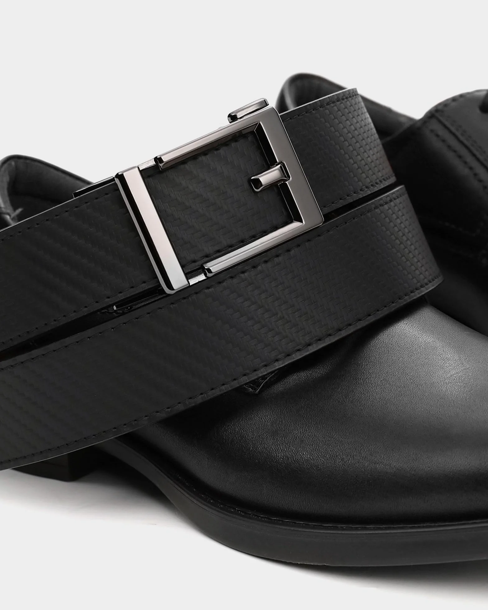 CHAOREN Automatyczny pasek męski, skórzany pasek z grzechotką, bez otworów, do biznesu, swobodny garnitur 35 mm, z szybkim zapięciem, pasek Buckley Belt, męski rozmiar dopasowany