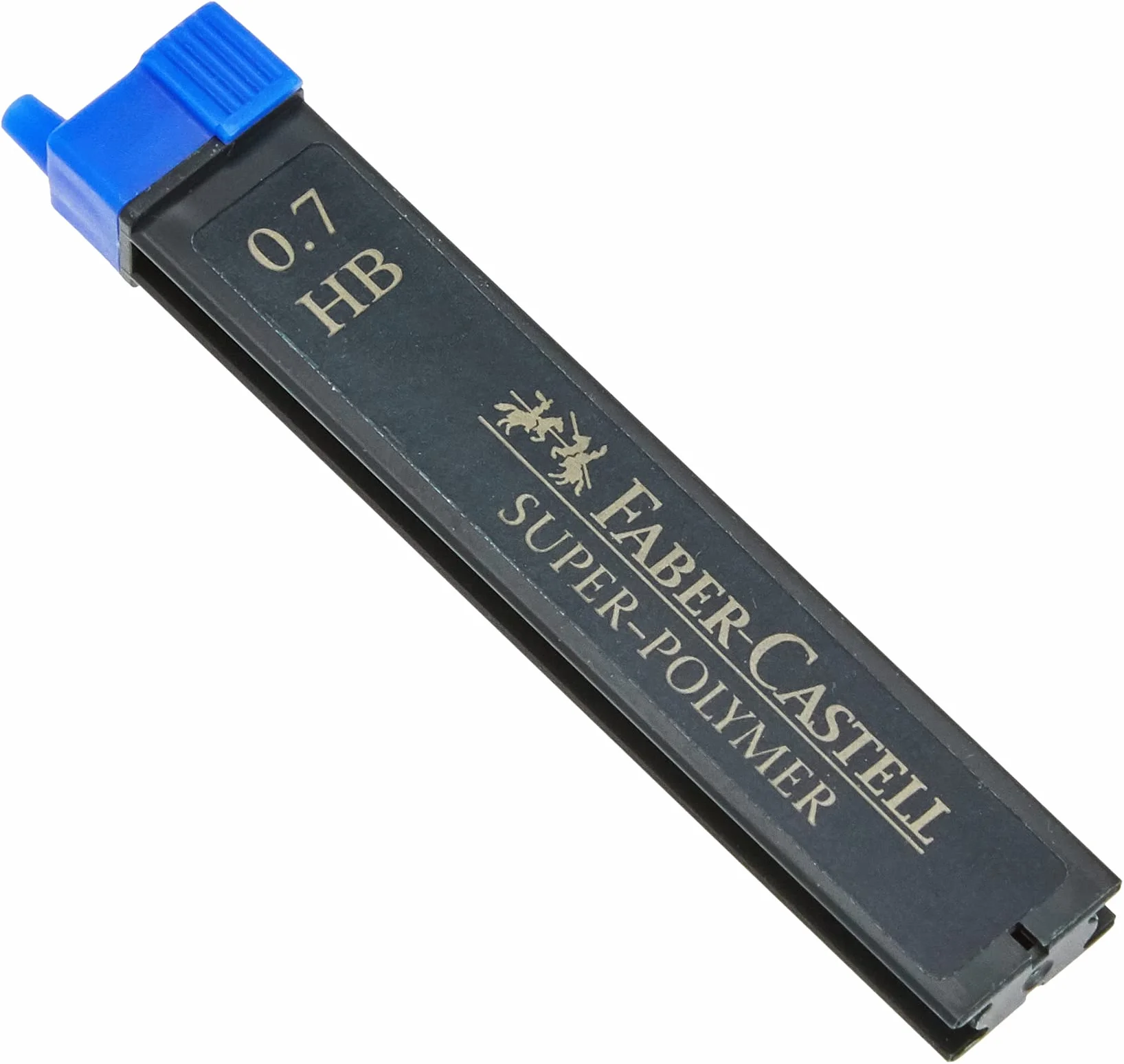 Faber-Castell 120700 - drobny wkład Super Polymer, 0,7 mm, stopień twardości HB, 12 sztuk