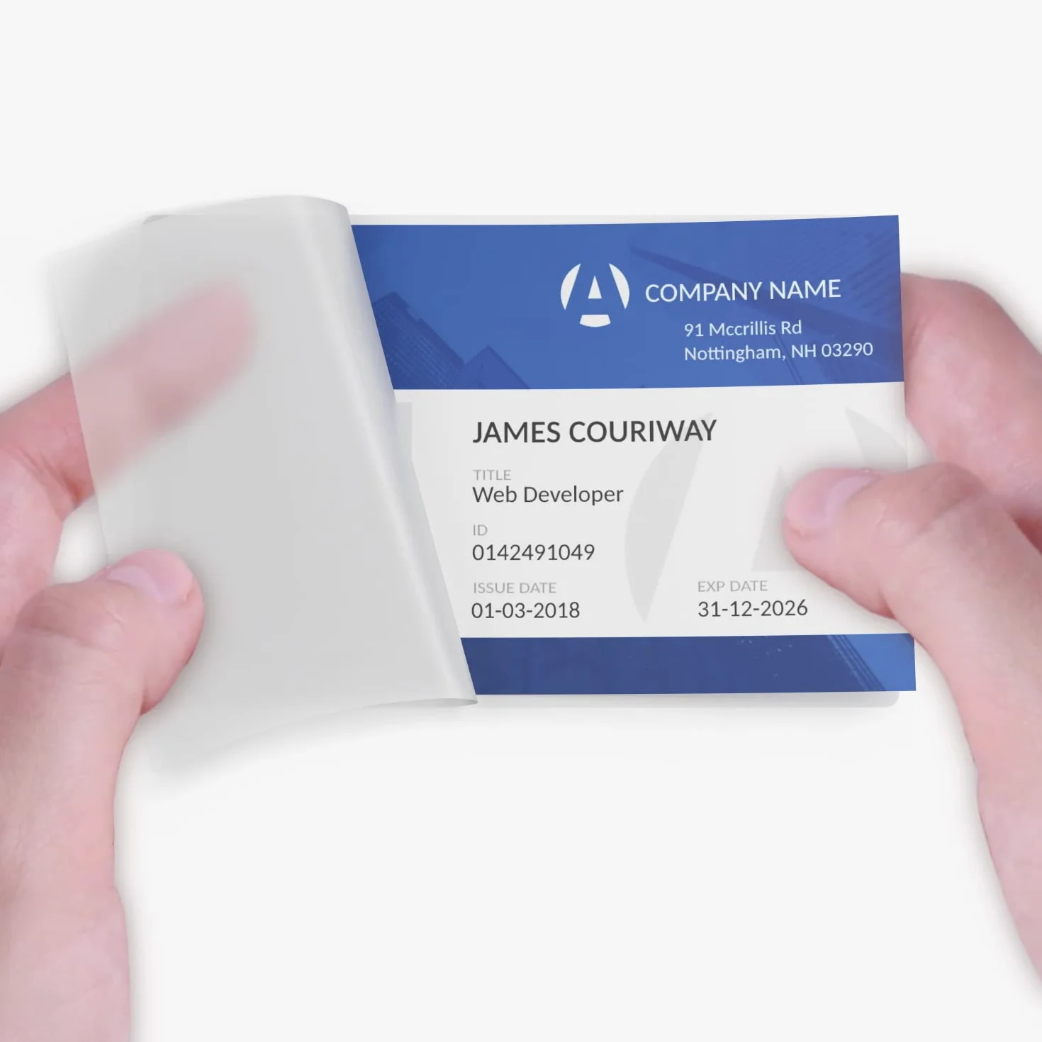 ACROPAQ Arkusze laminatora A8-100 mic, 100 kieszeni, błyszczące, format wizytówki, wysoka jakość, zaokrąglone rogi, odpowiednie do materiałów rzemieślniczych - 18017
