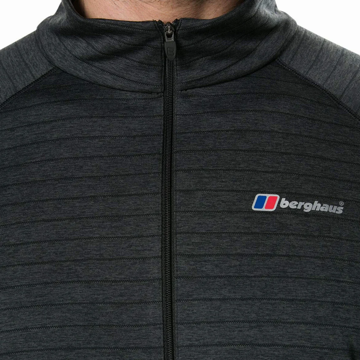 Berghaus Męska koszulka termiczna z zamkiem do połowy z długim rękawem