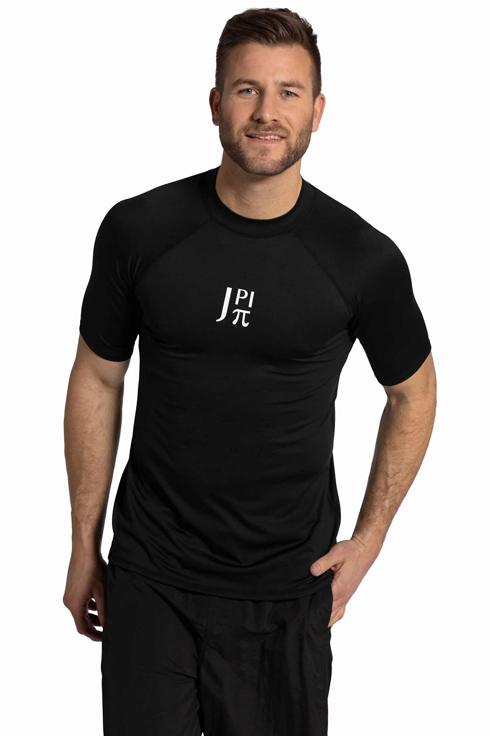 JAY-PI T-shirty Mężczyźni Jay-pi Schwimmshirt, Halbarm, Stehkragen, Uv-schutz